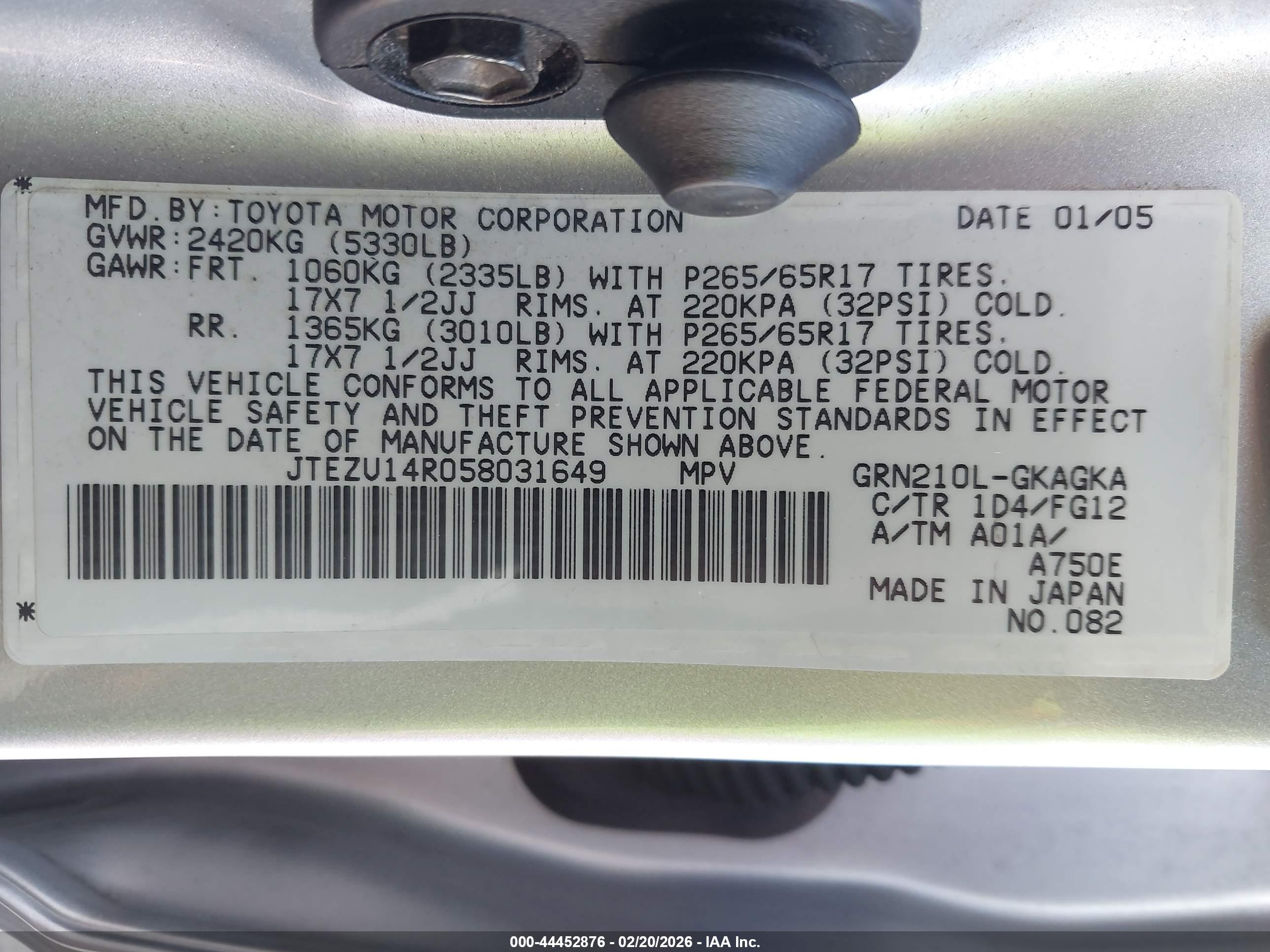 TOYOTA 4RUNNER image 9