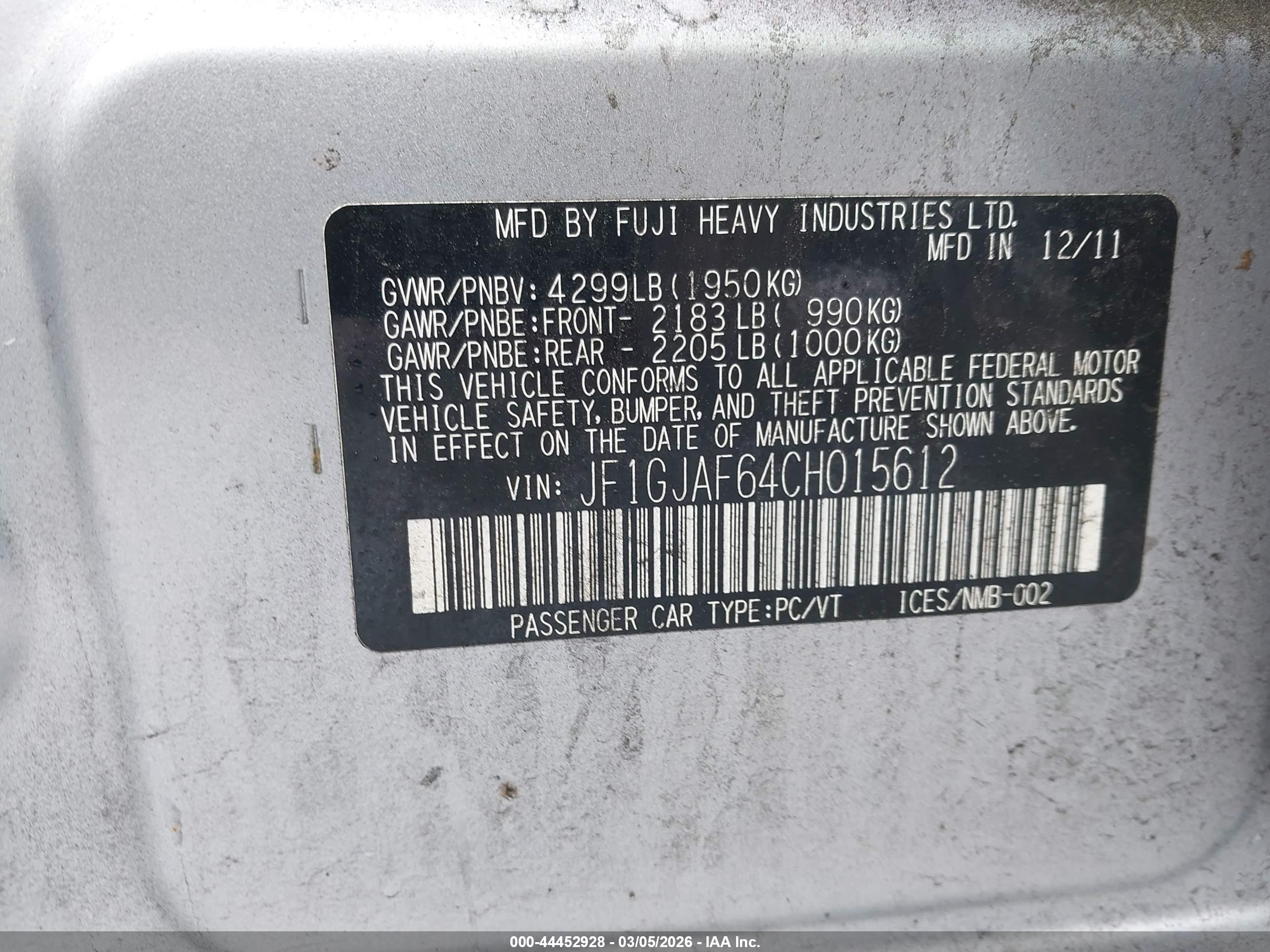 SUBARU IMPREZA image 9