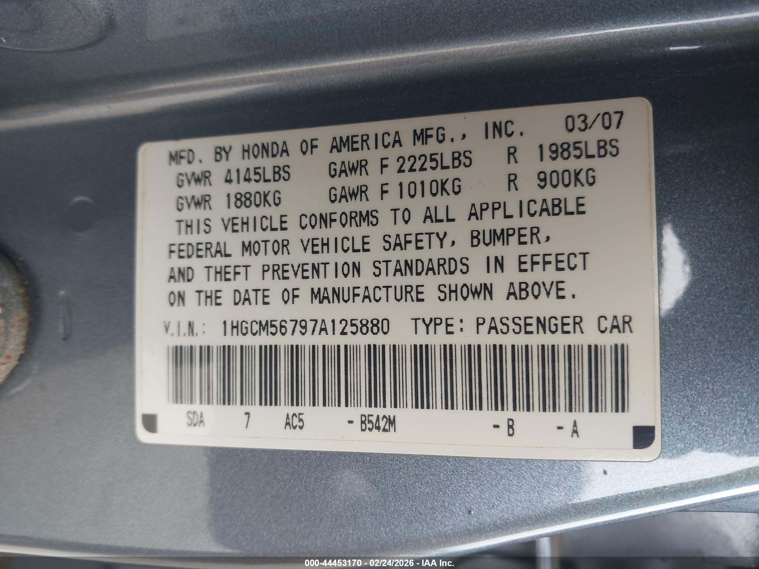 HONDA ACCORD image 9
