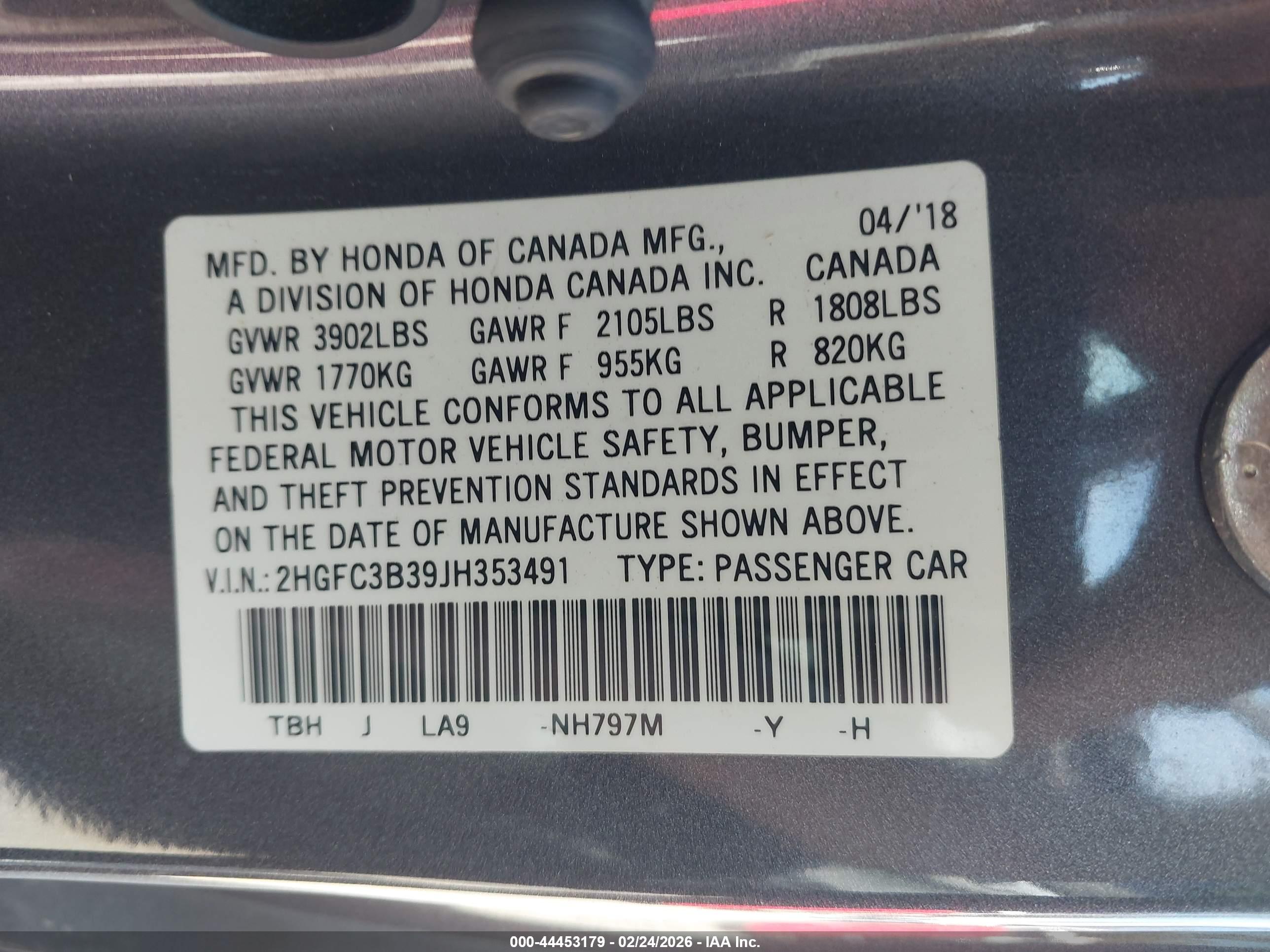 HONDA CIVIC image 9