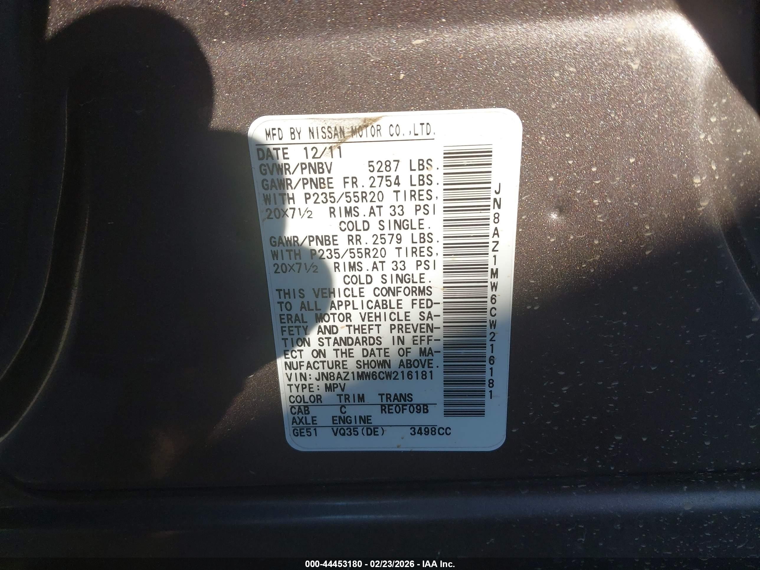 NISSAN MURANO image 9