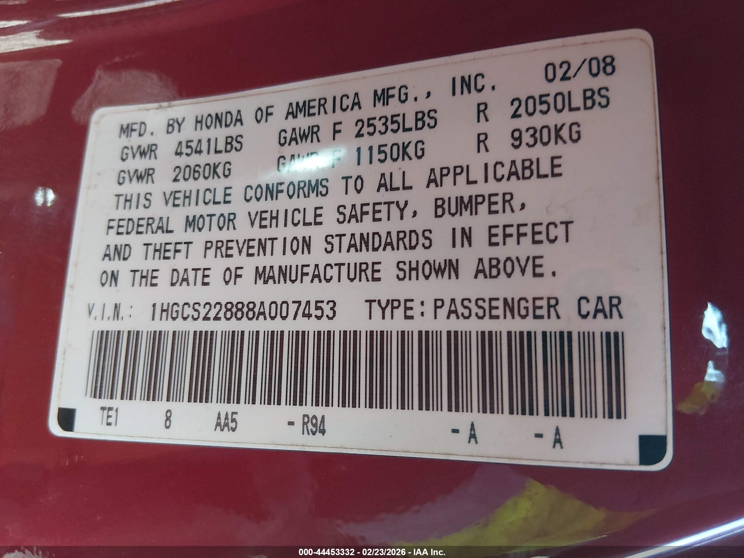 HONDA ACCORD image 9