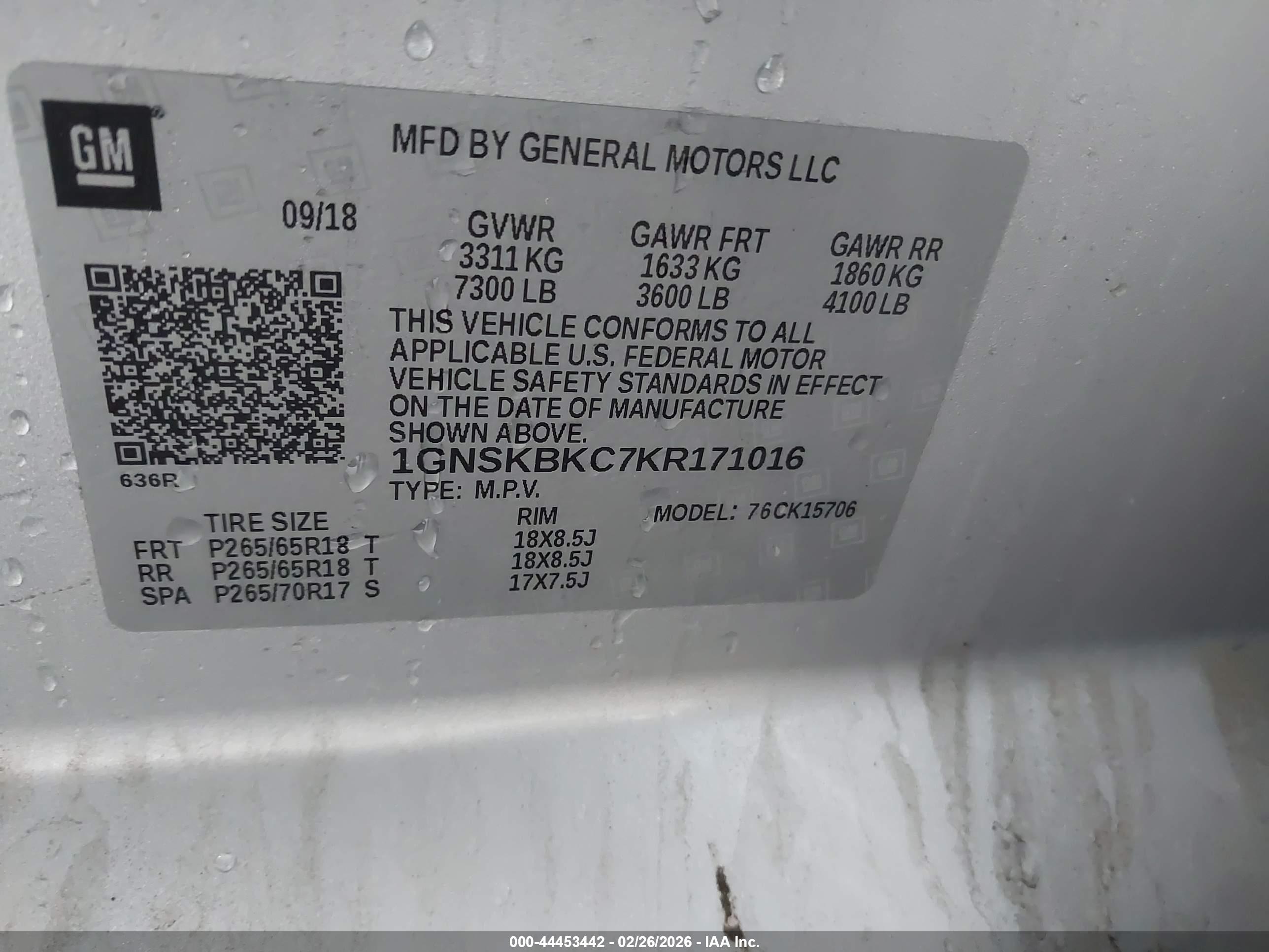 CHEVROLET TAHOE image 9