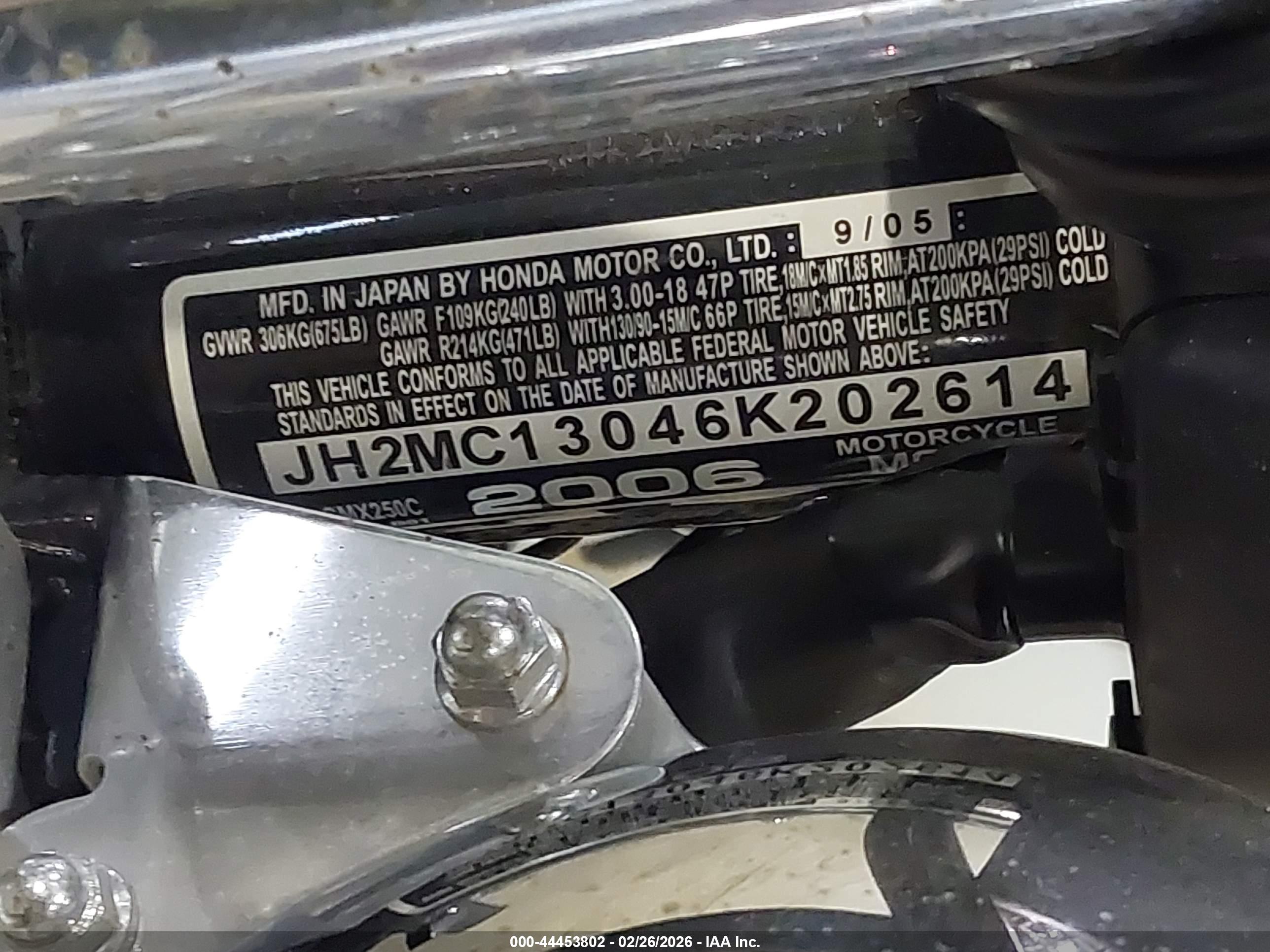 HONDA CMX250 image 10