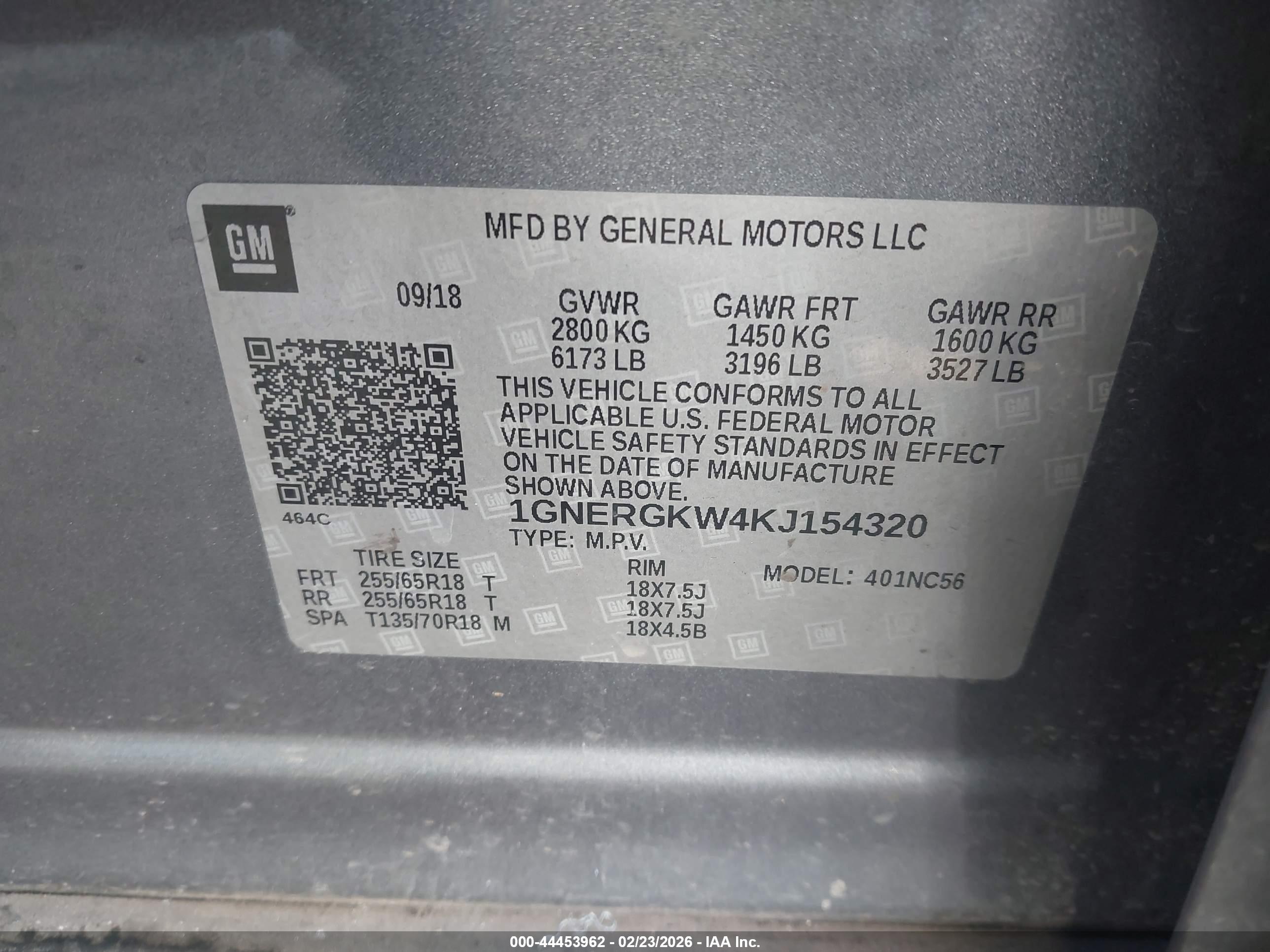 CHEVROLET TRAVERSE image 9
