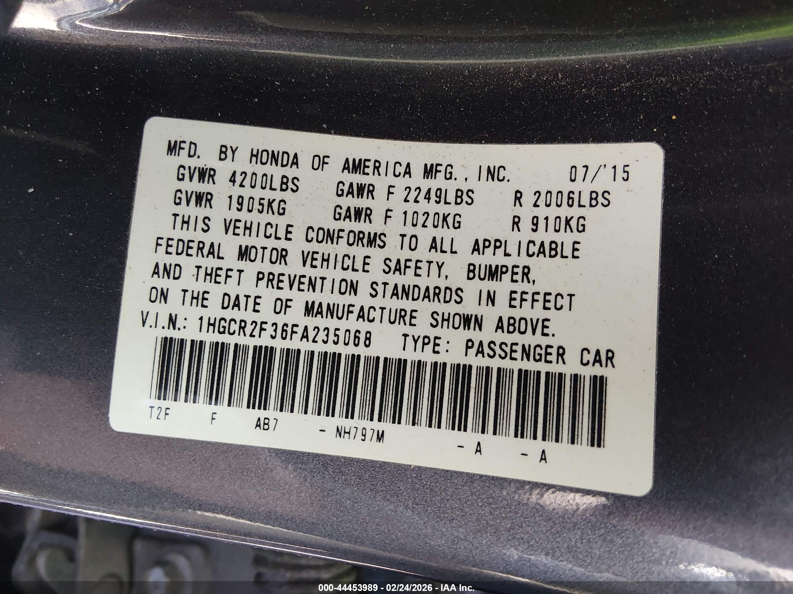 HONDA ACCORD image 9