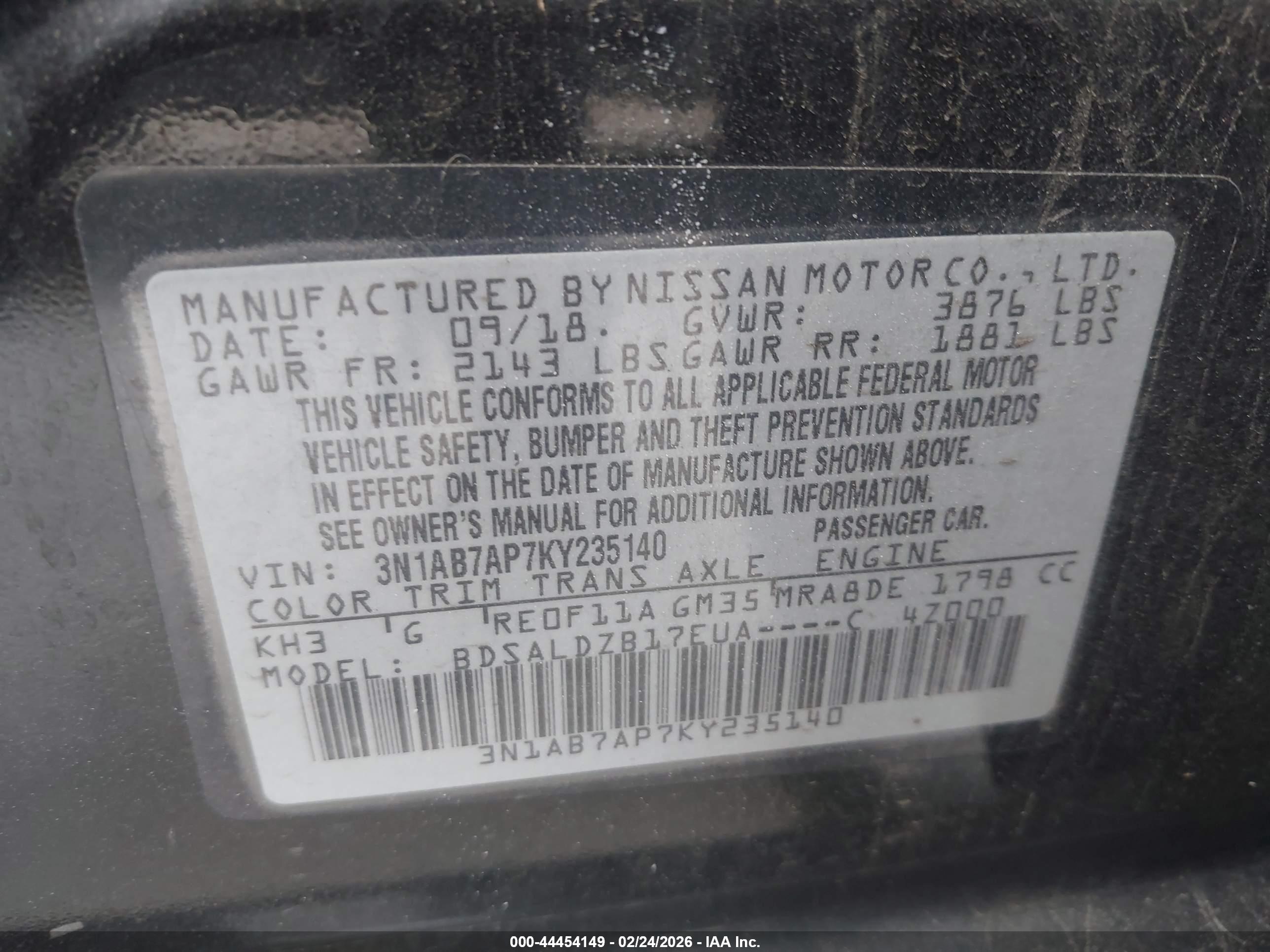 NISSAN SENTRA image 9
