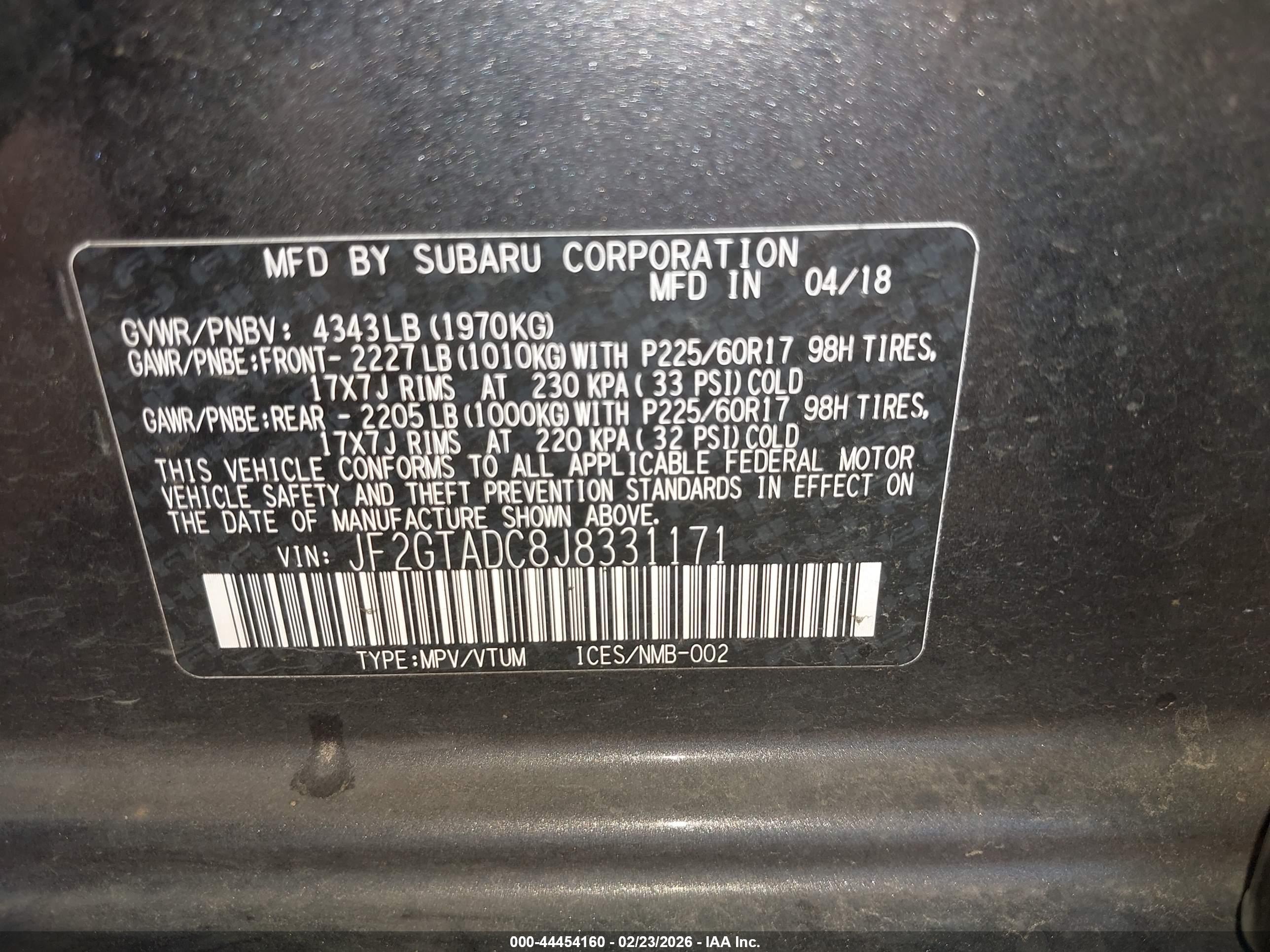 SUBARU CROSSTREK image 9