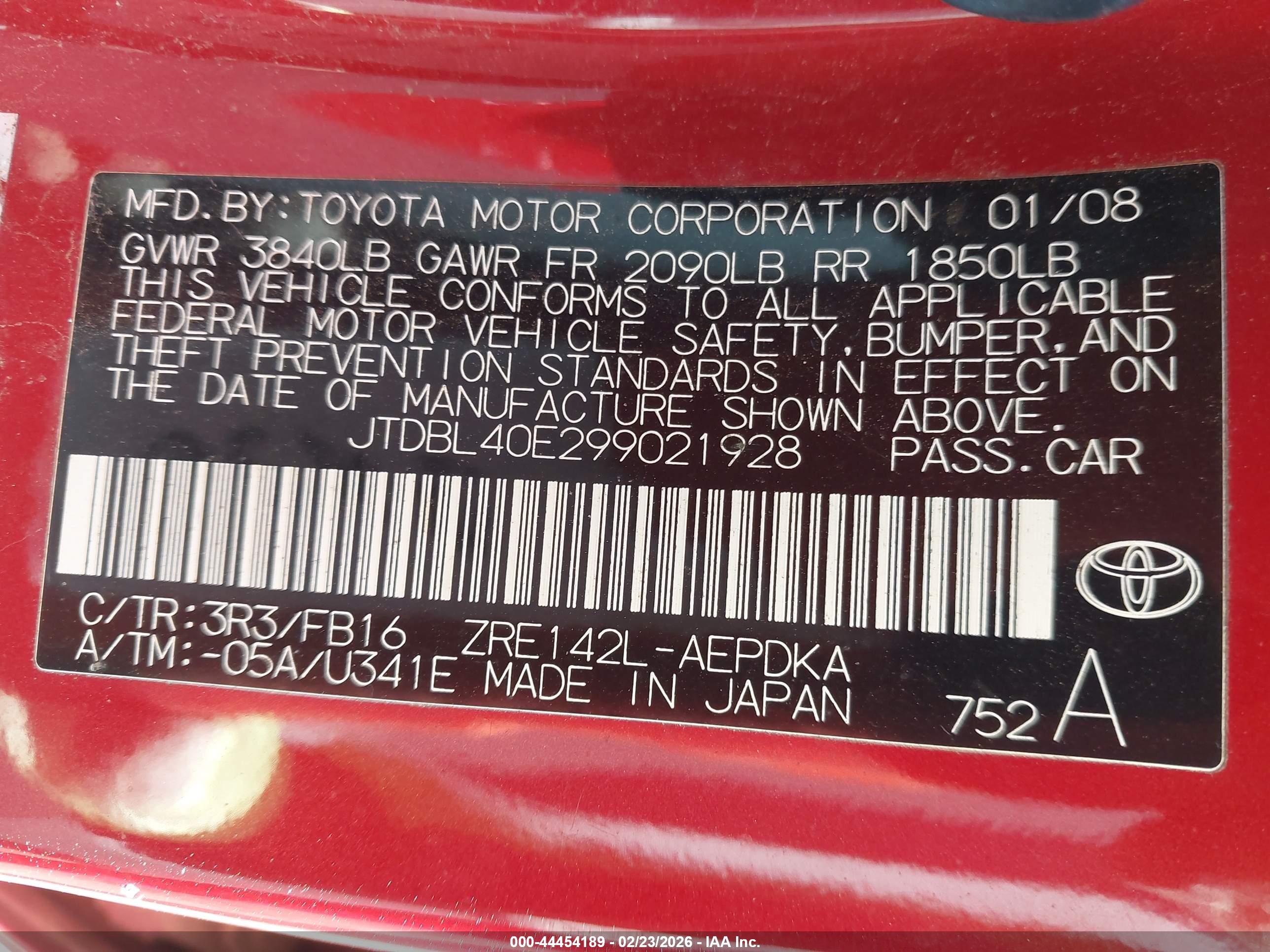 TOYOTA COROLLA image 9