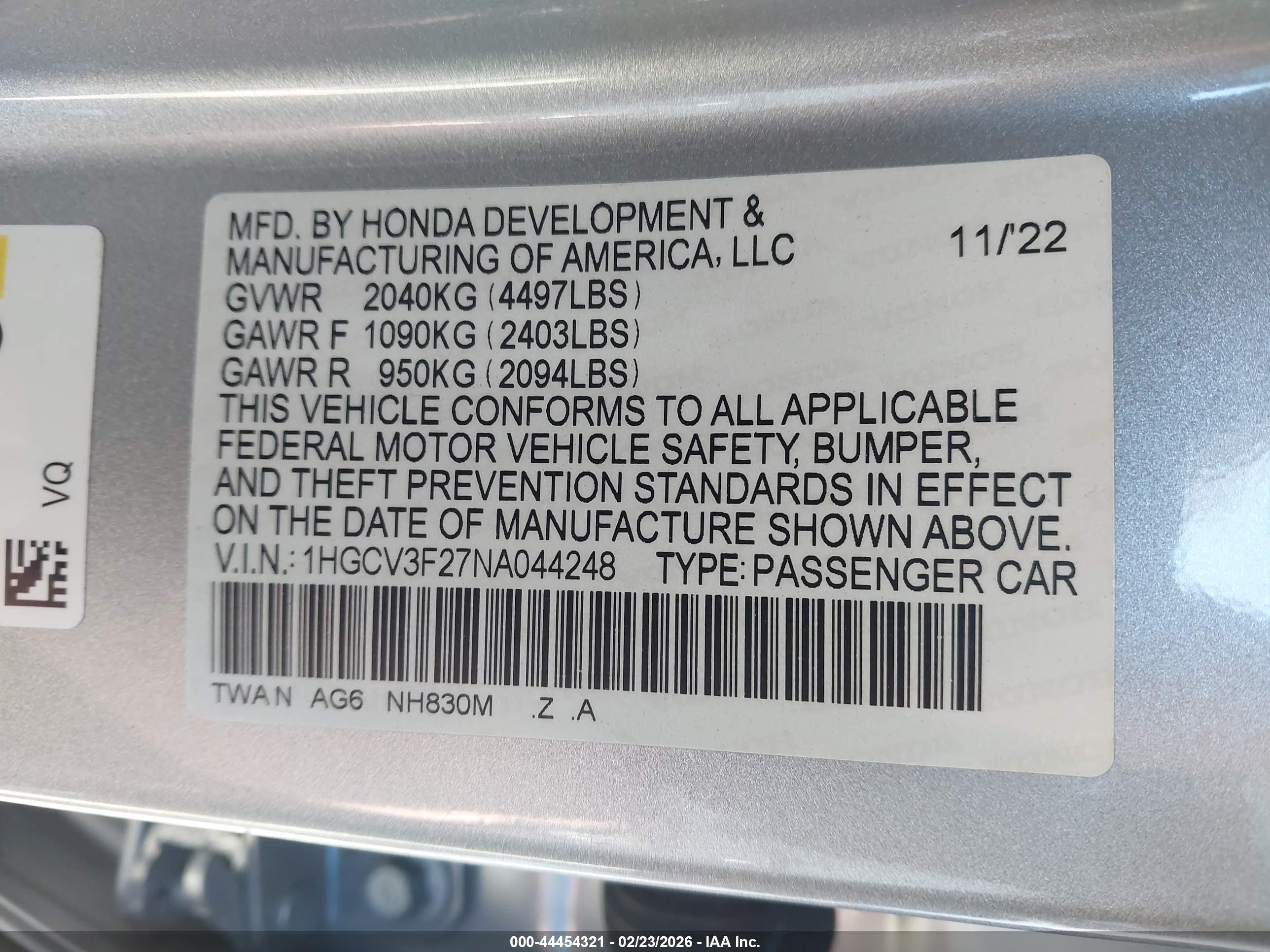 HONDA ACCORD image 9