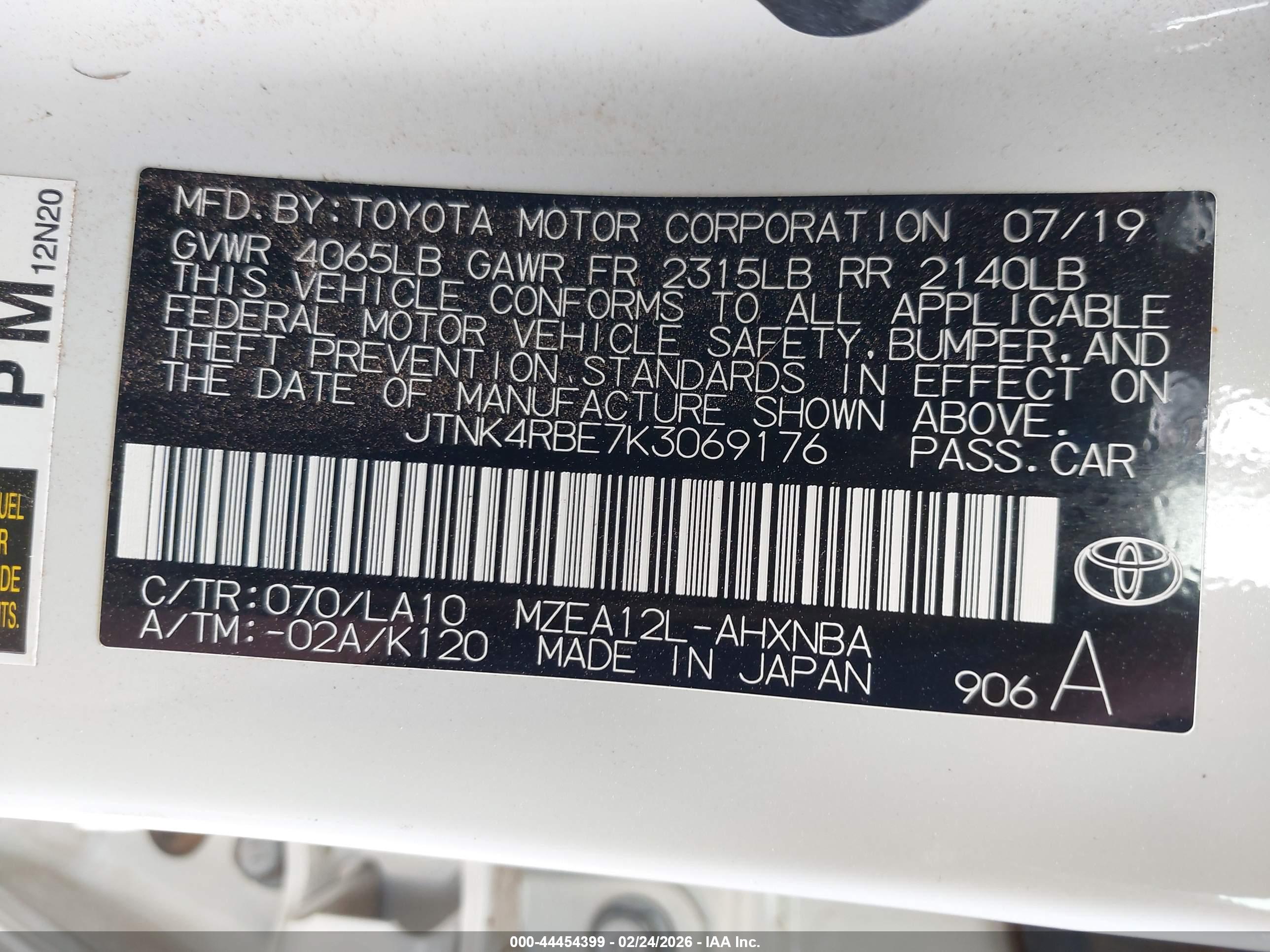 TOYOTA COROLLA image 9