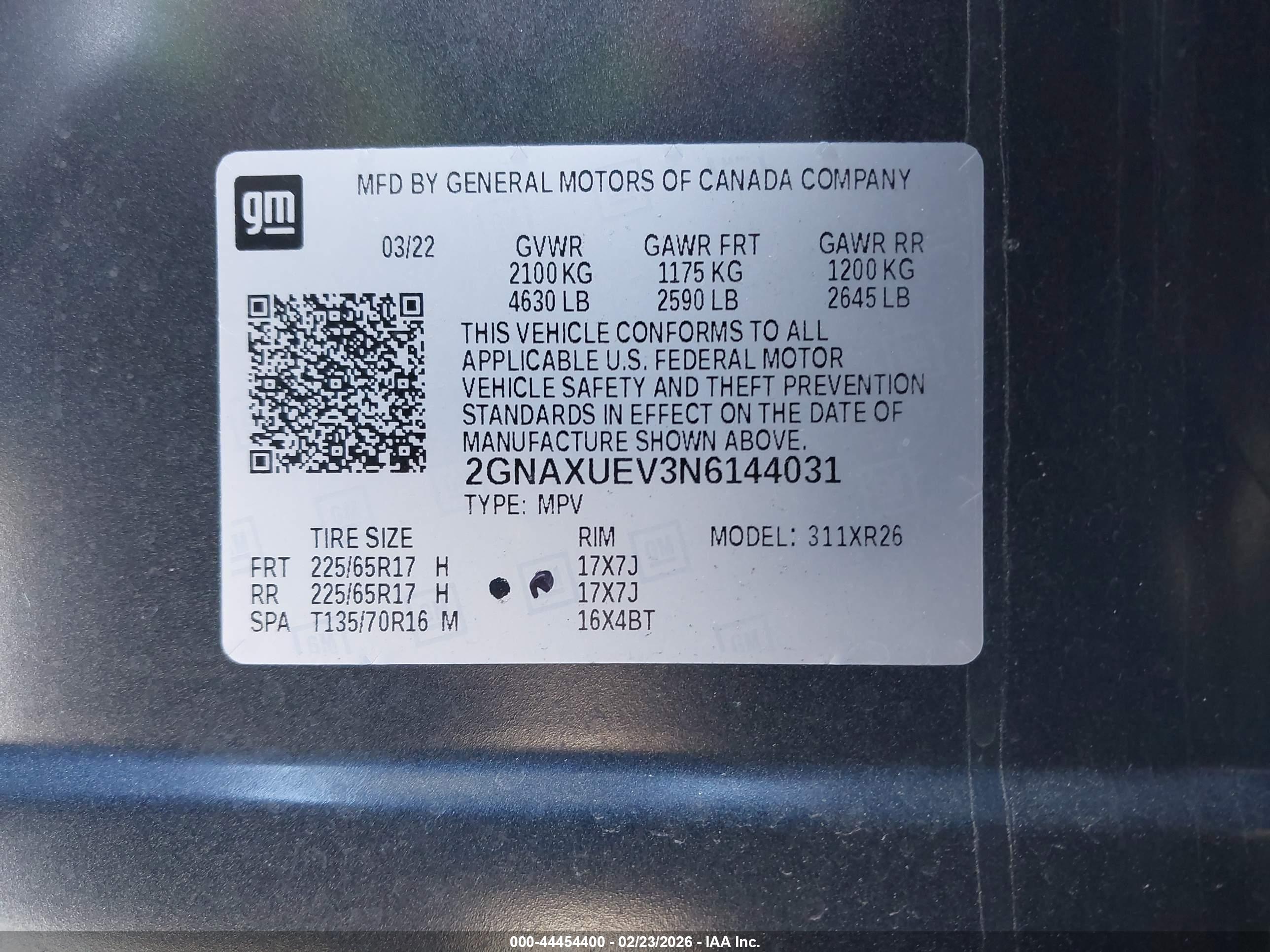 CHEVROLET EQUINOX image 9