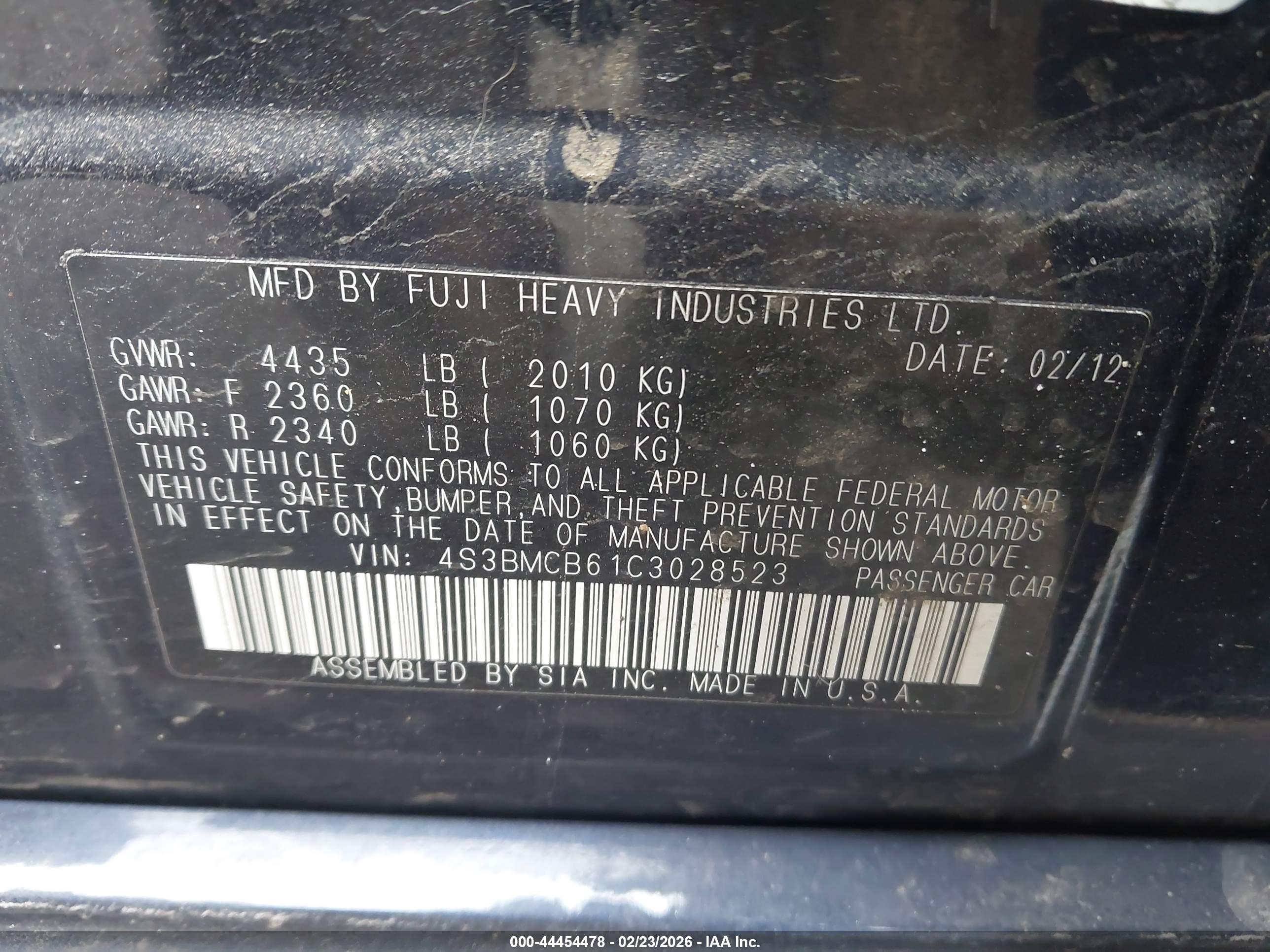 SUBARU LEGACY image 9