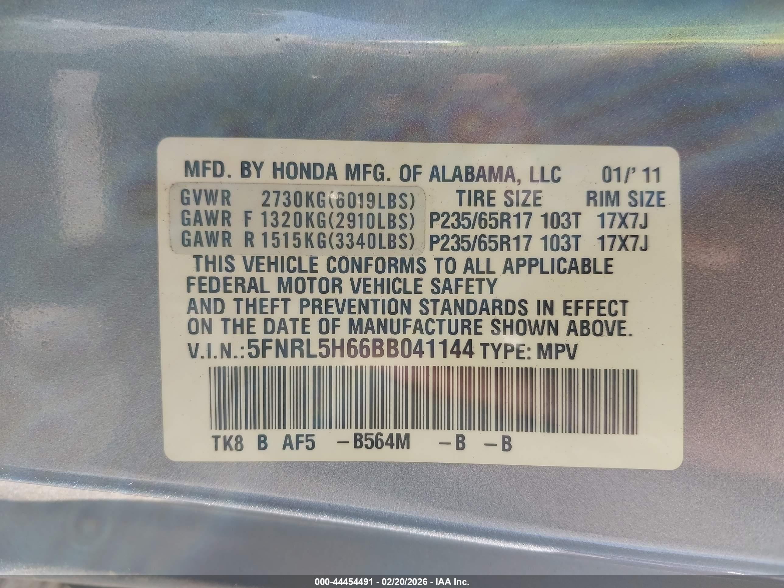 HONDA ODYSSEY image 9