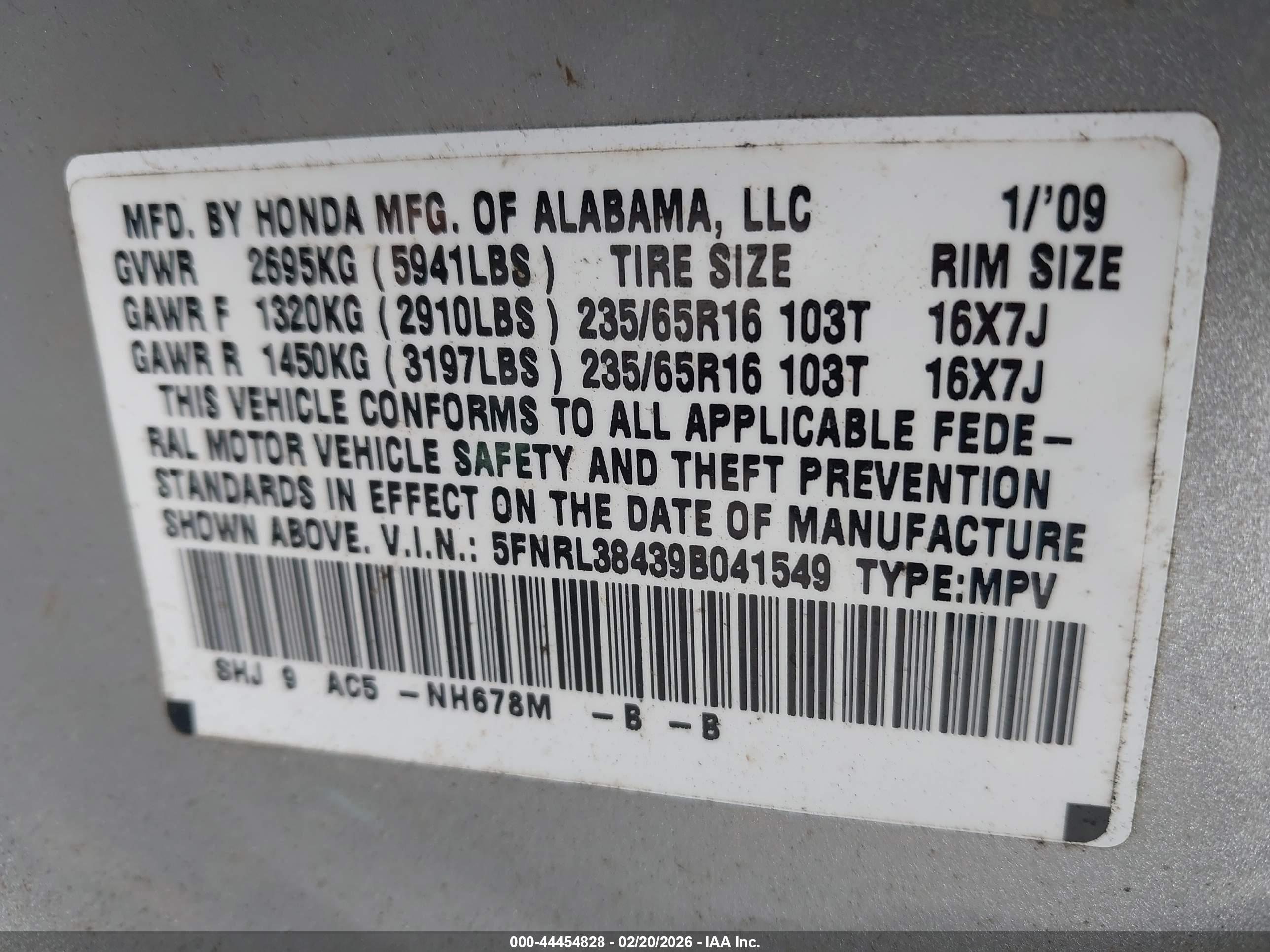 HONDA ODYSSEY image 9