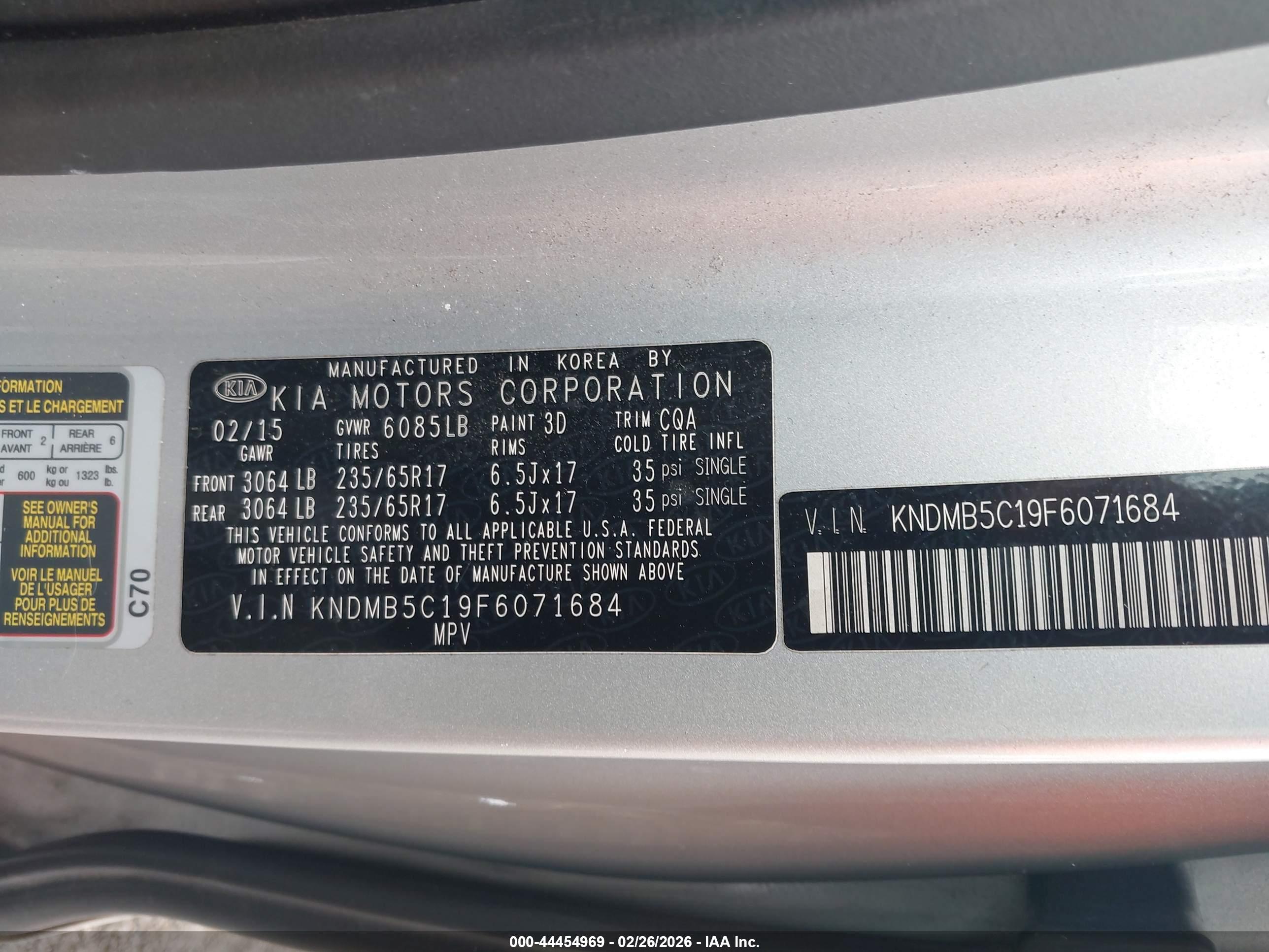 KIA SEDONA image 9