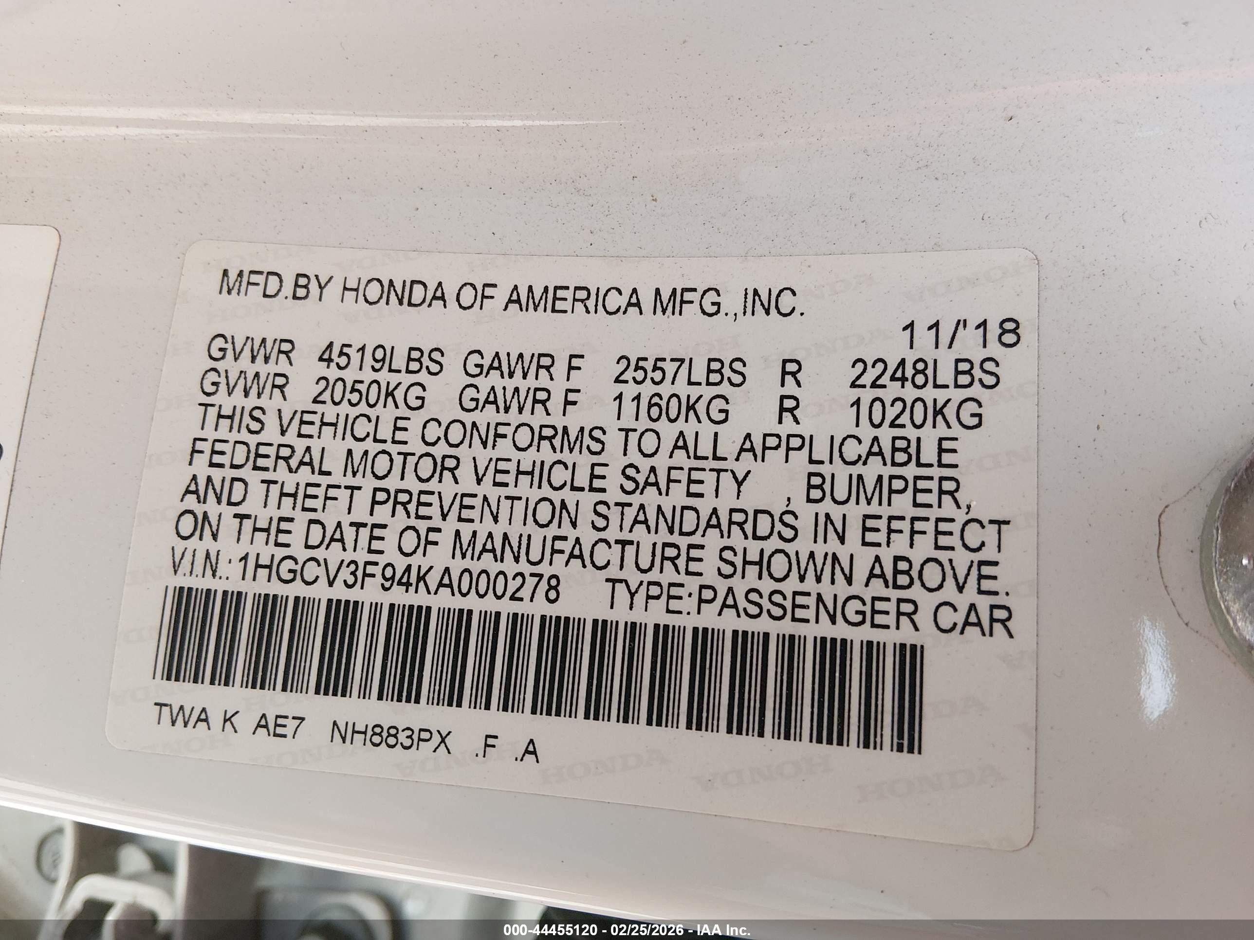 HONDA ACCORD image 9