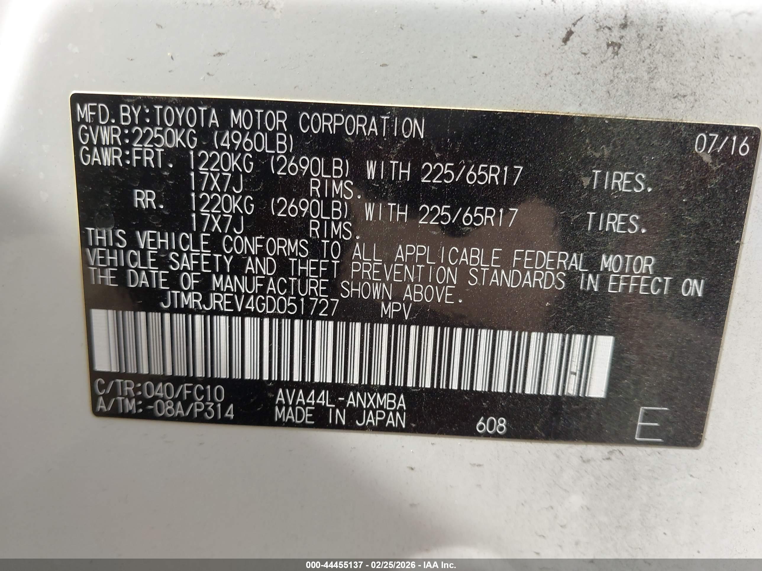TOYOTA RAV4 image 9