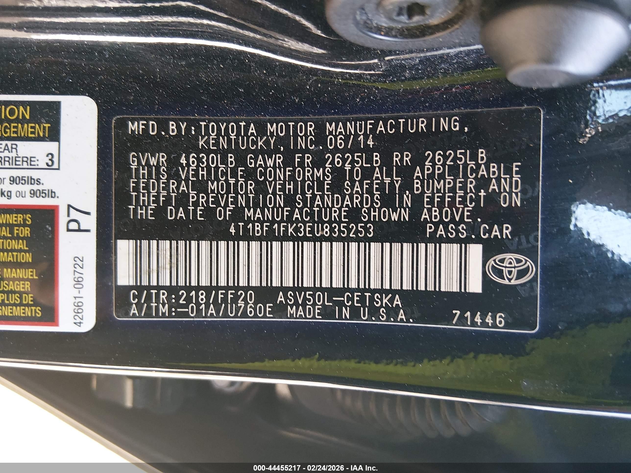 TOYOTA CAMRY image 9