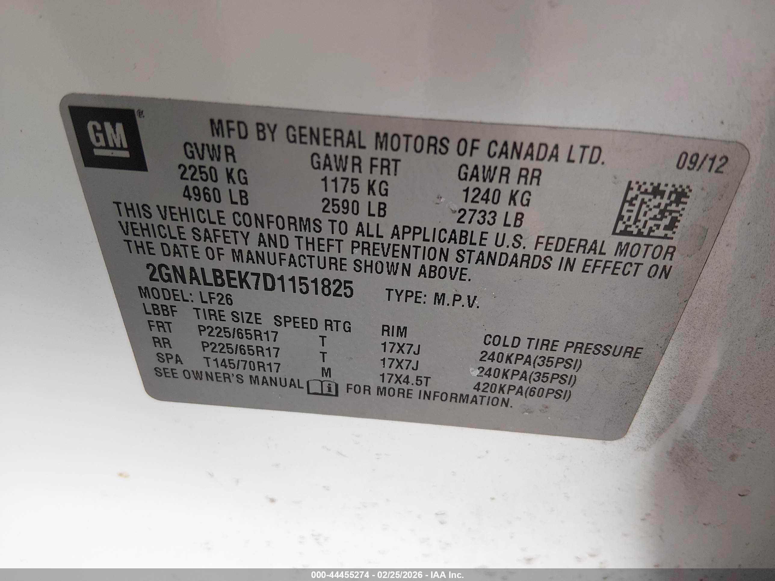 CHEVROLET EQUINOX image 9