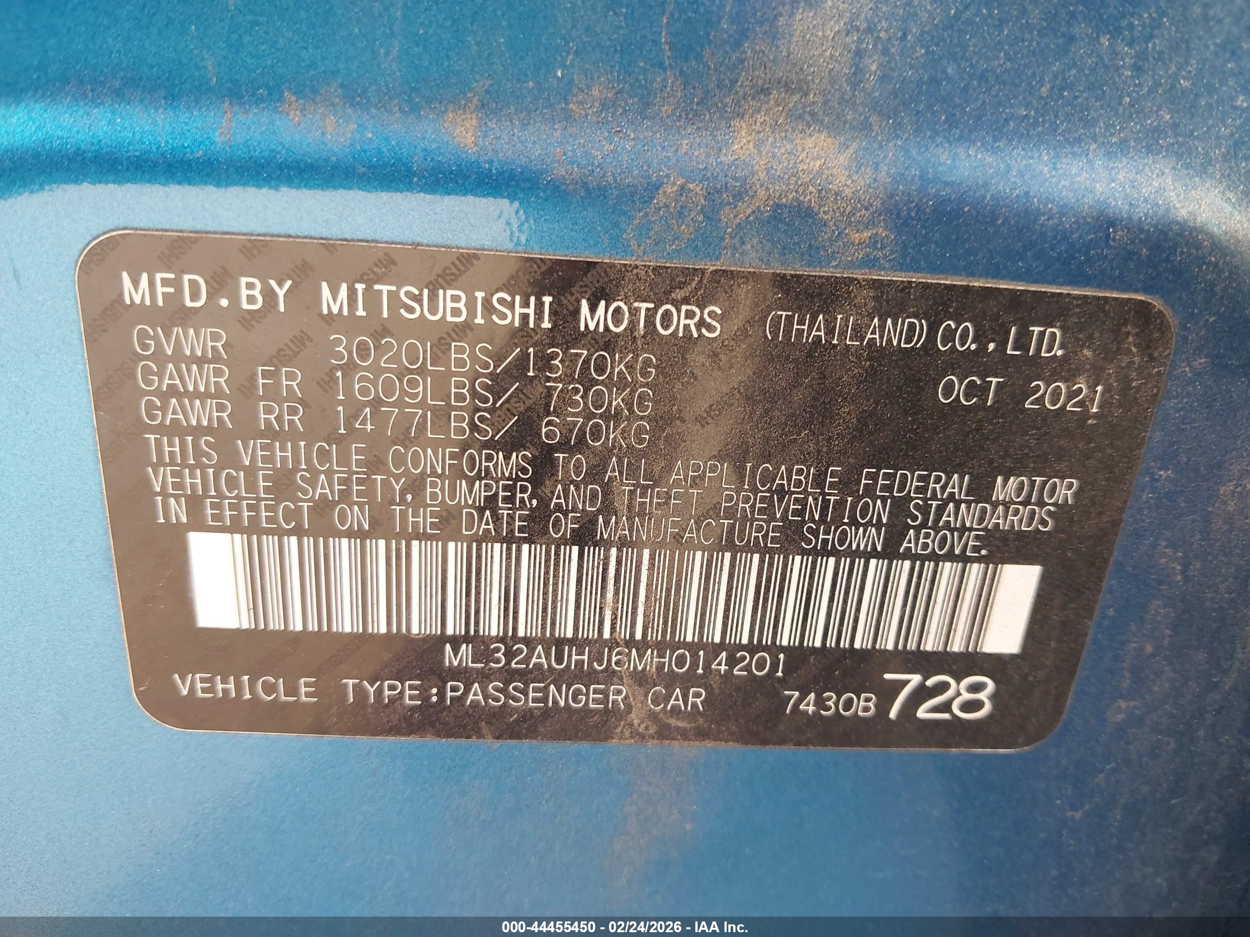 MITSUBISHI MIRAGE image 9