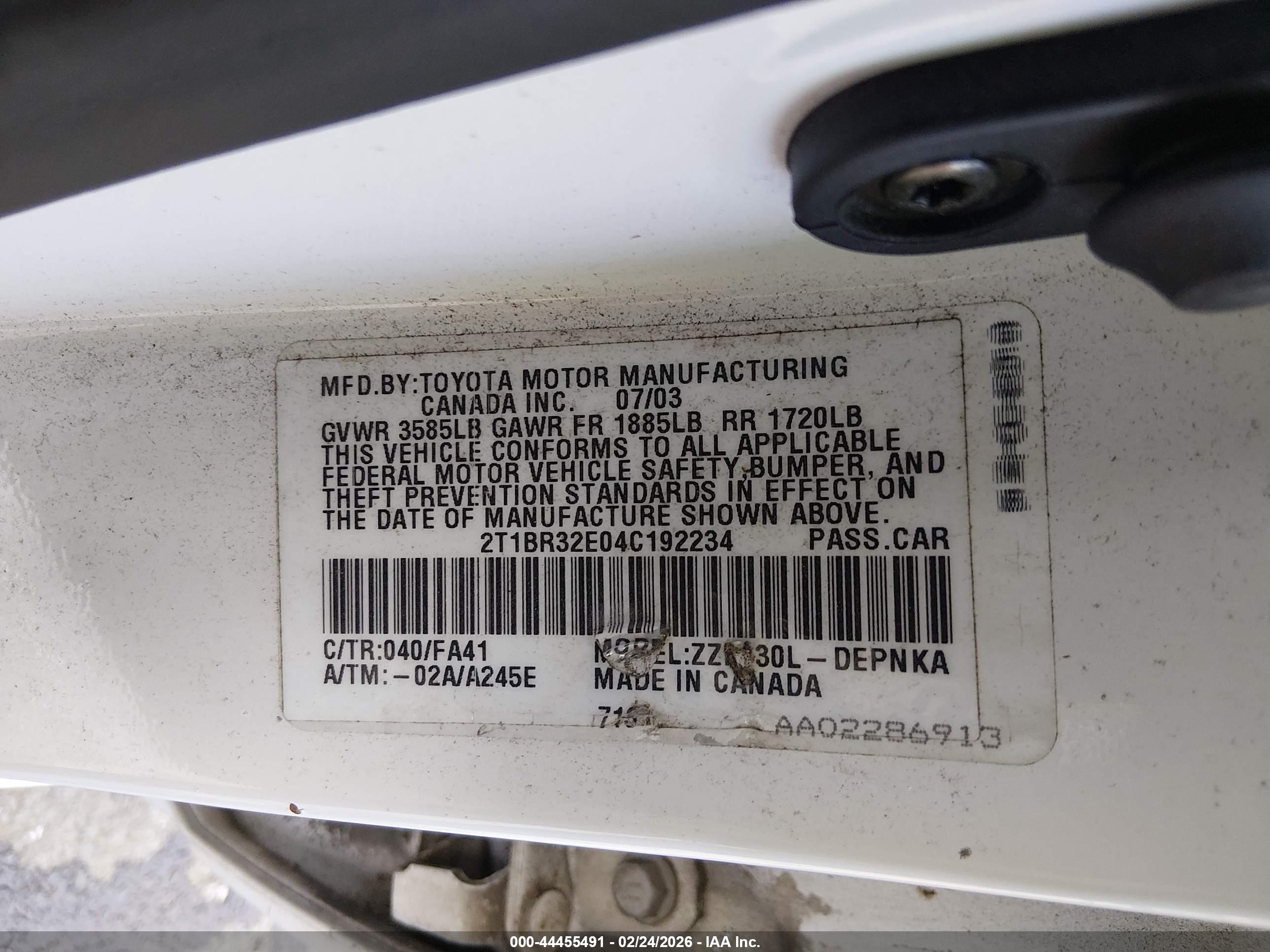 TOYOTA COROLLA image 9