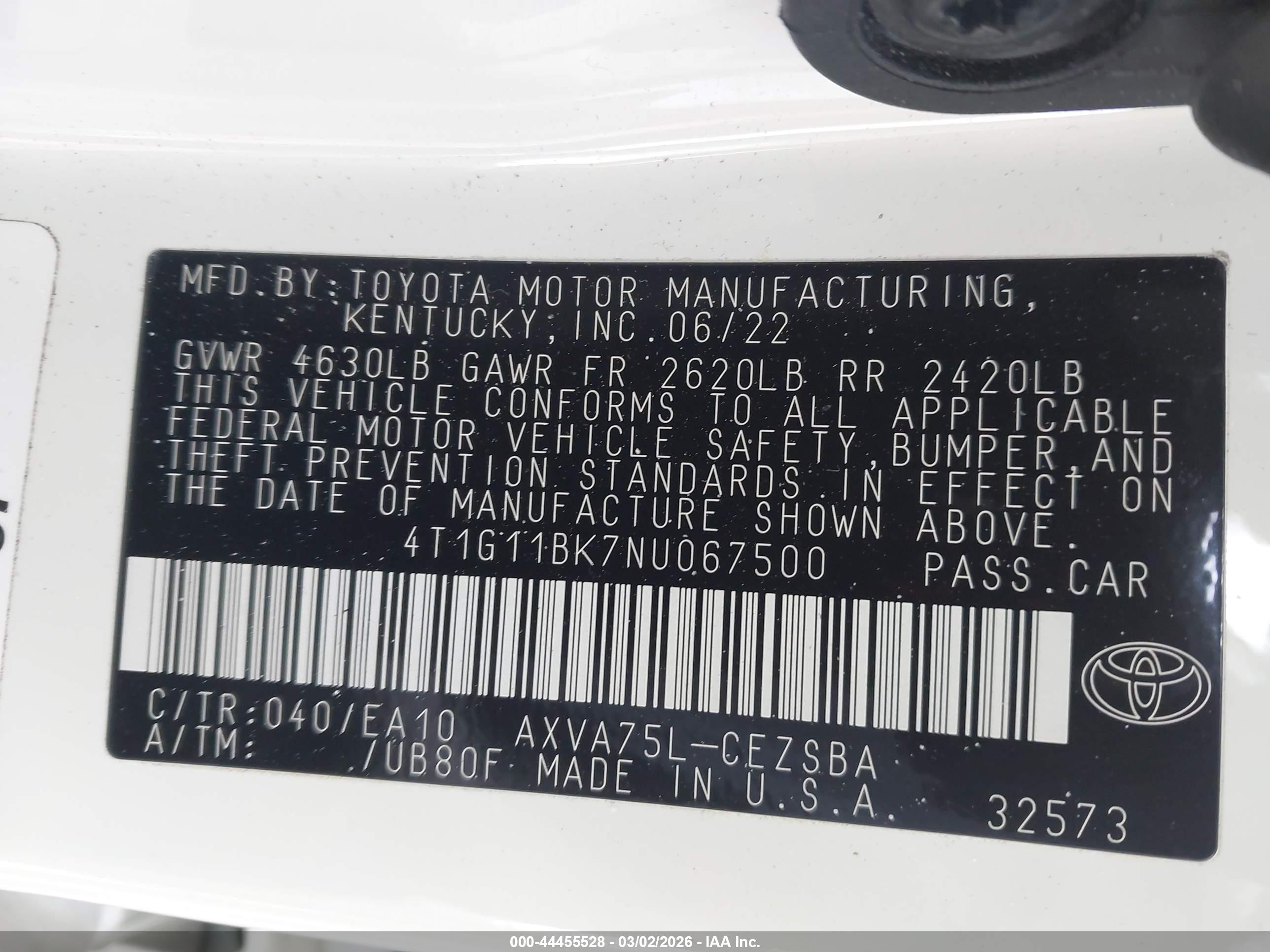 TOYOTA CAMRY image 9