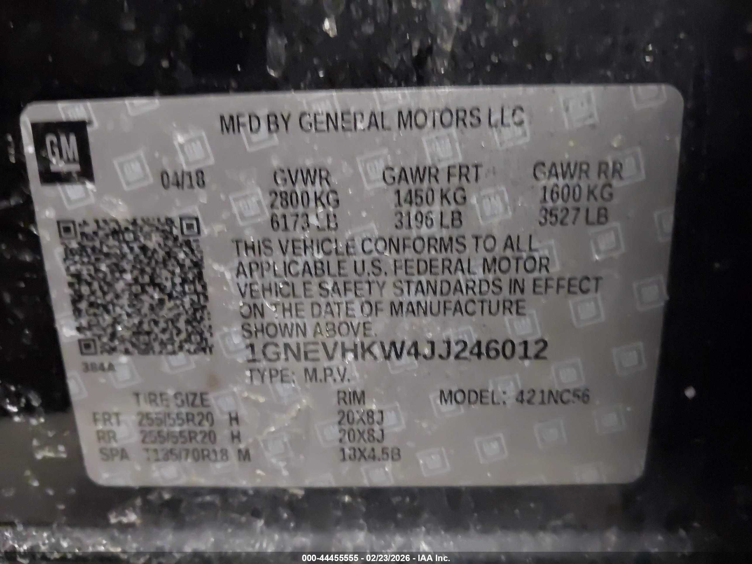CHEVROLET TRAVERSE image 9
