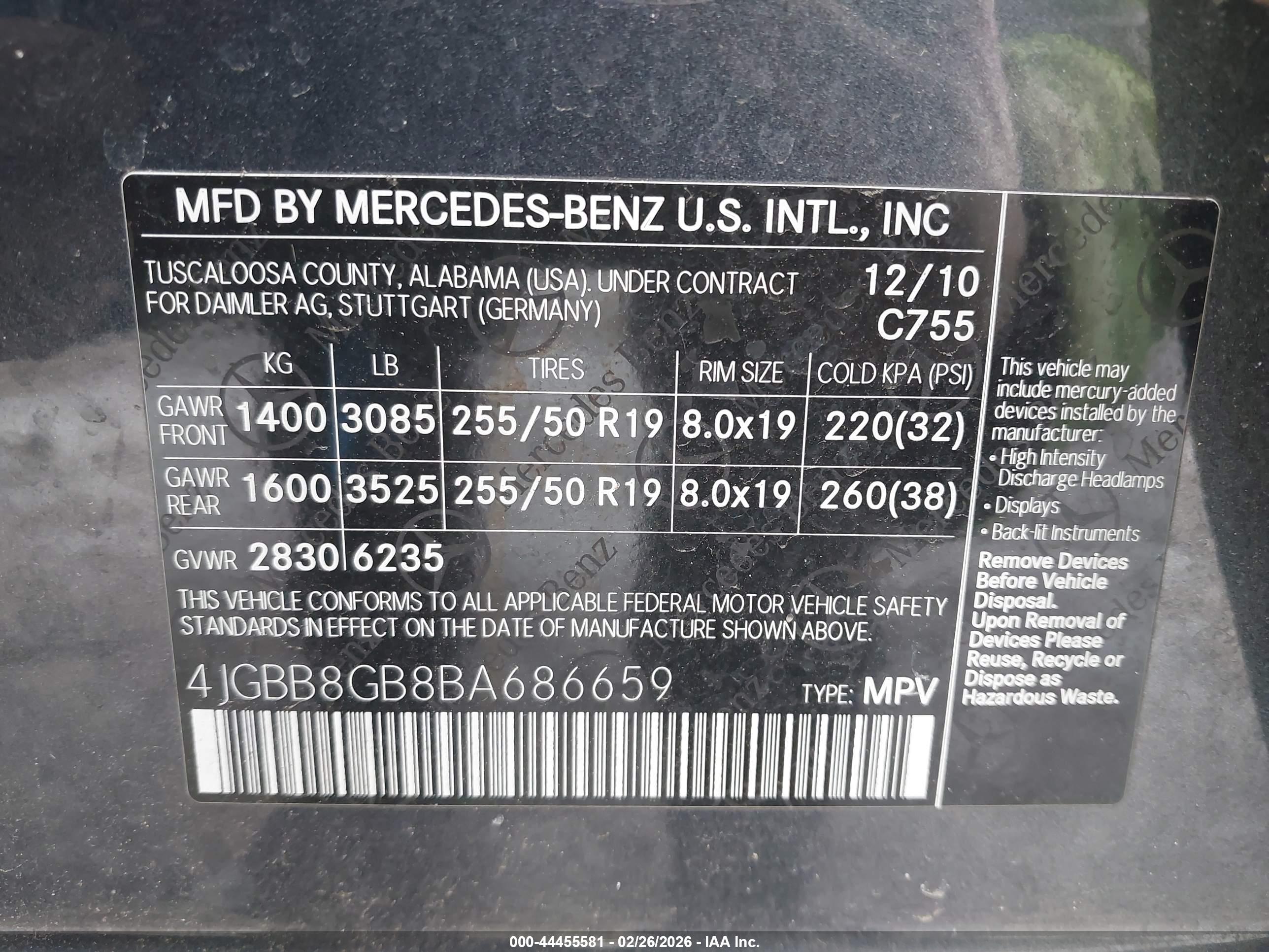 MERCEDES-BENZ ML image 9