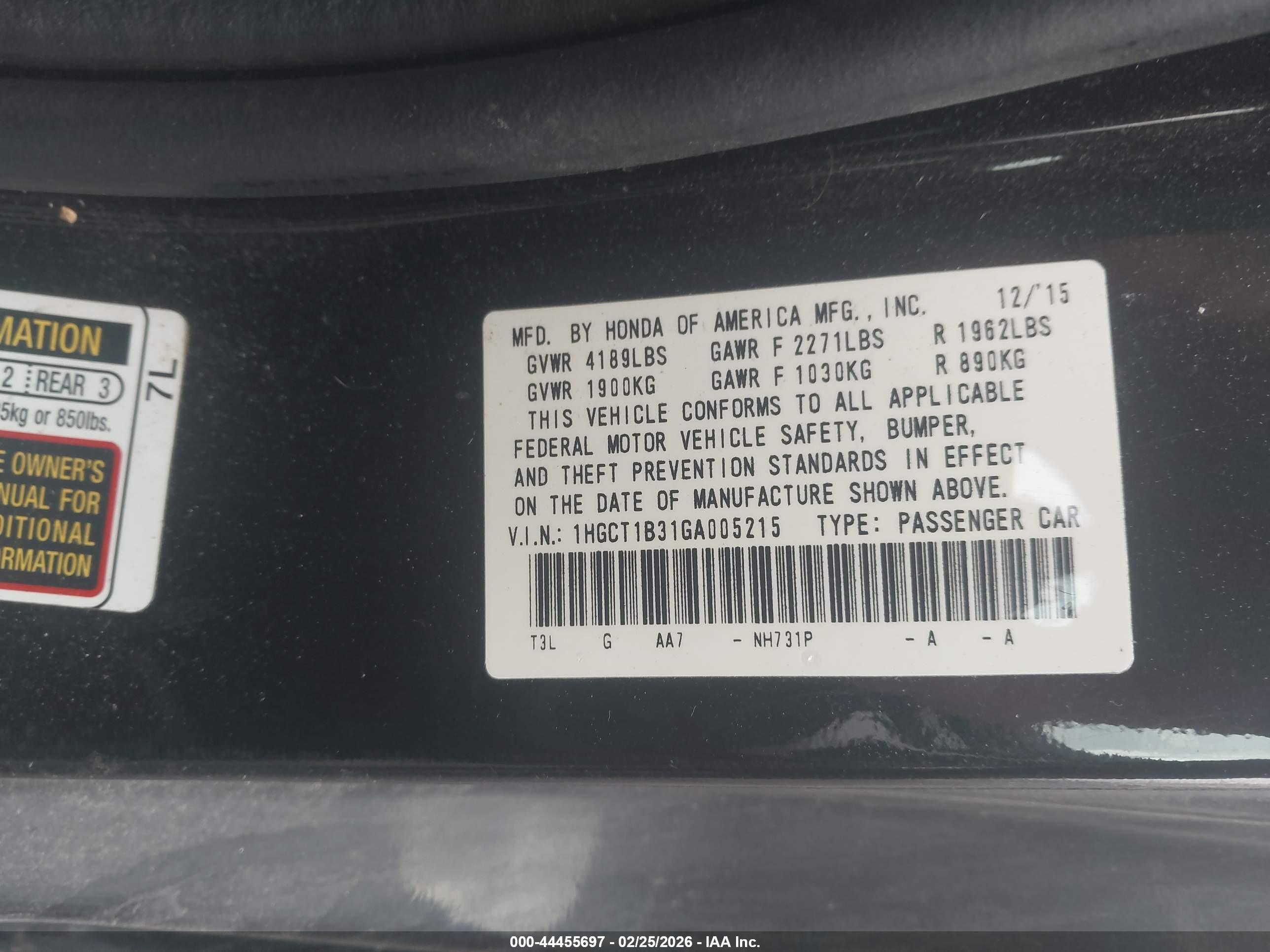 HONDA ACCORD image 9