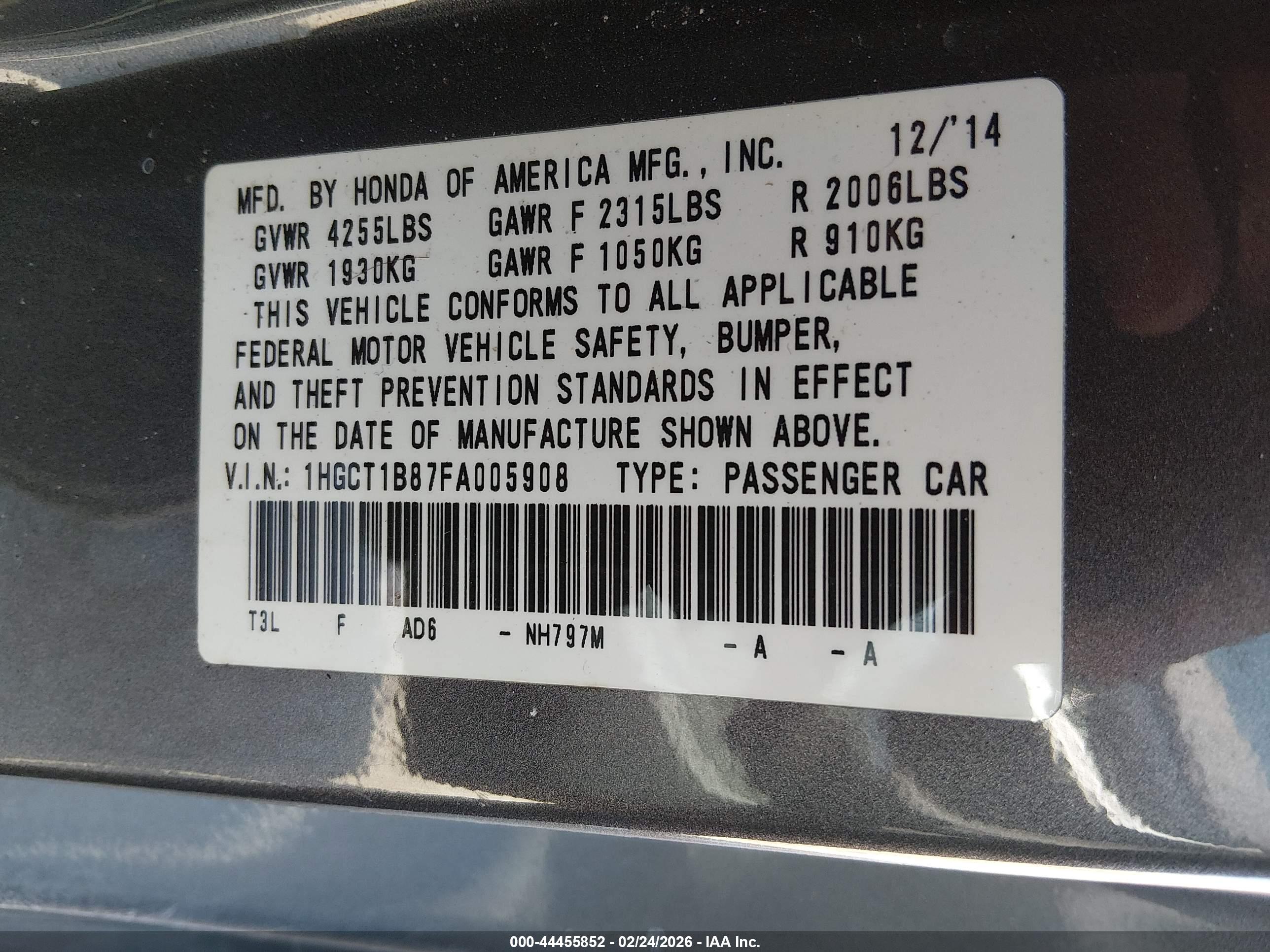 HONDA ACCORD image 9