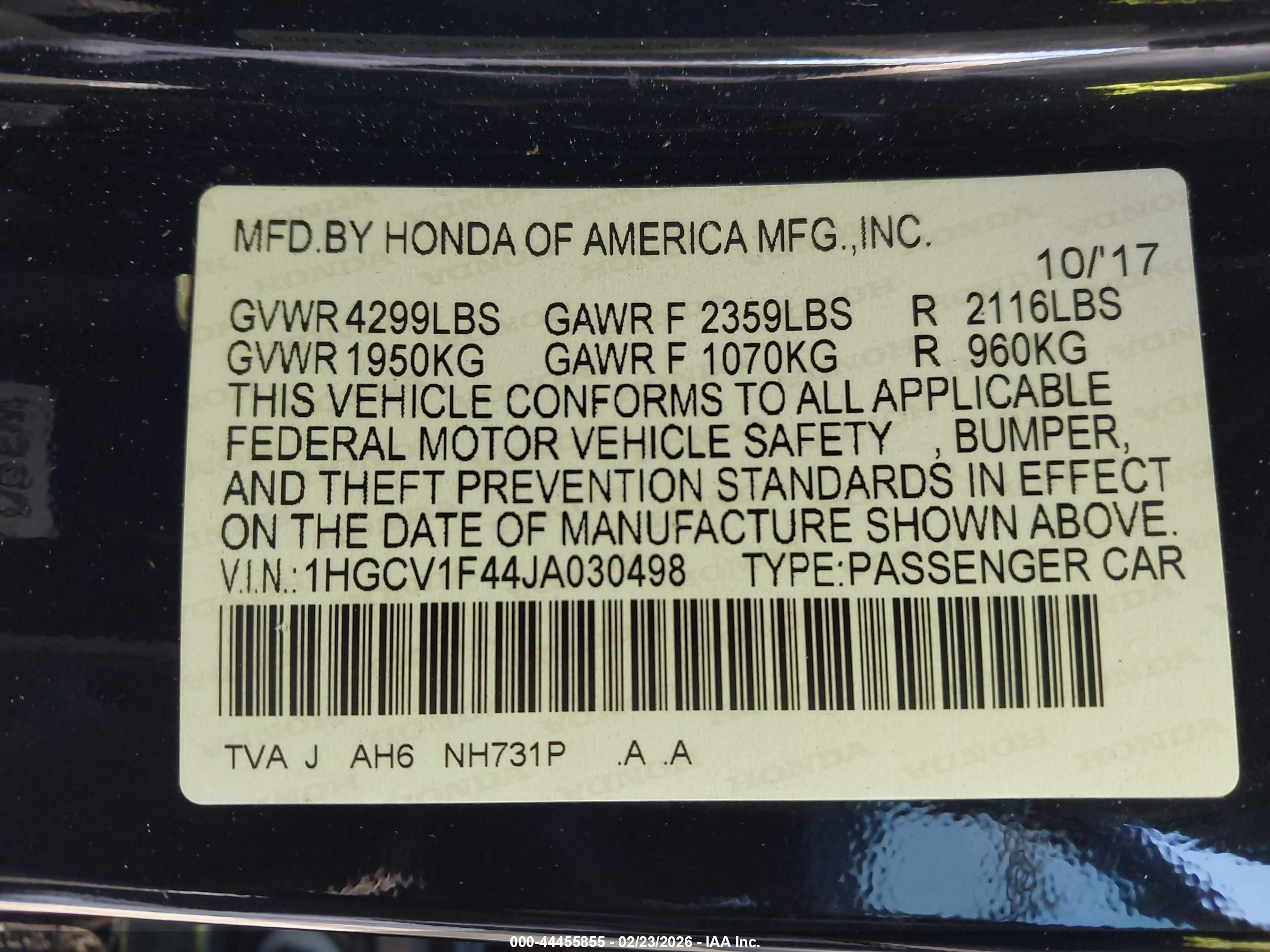 HONDA ACCORD image 9