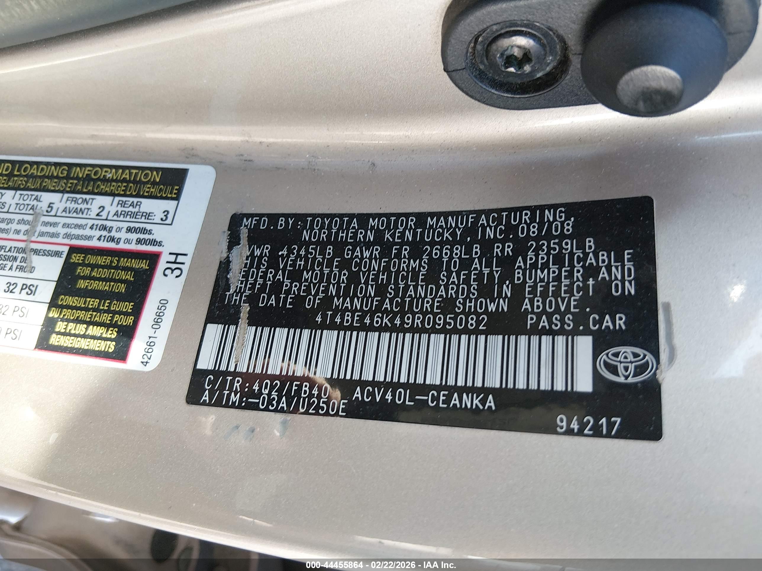 TOYOTA CAMRY image 9
