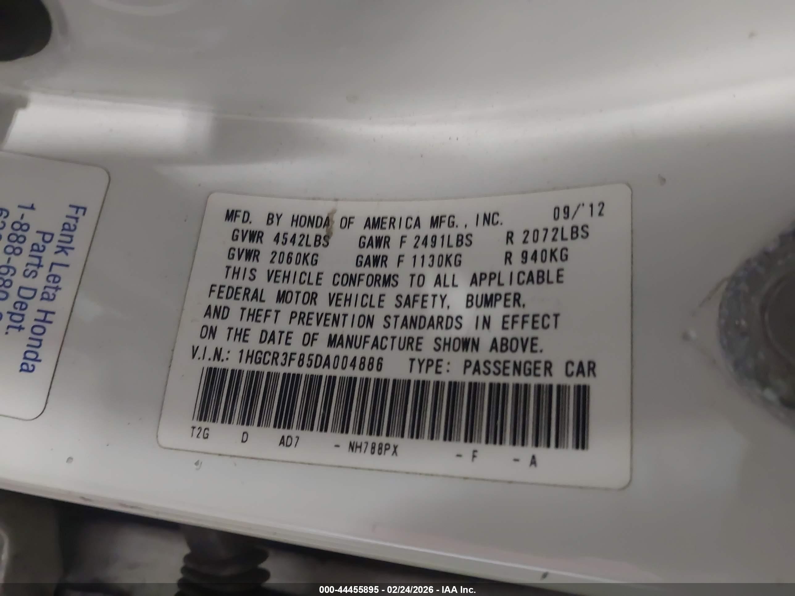 HONDA ACCORD image 9