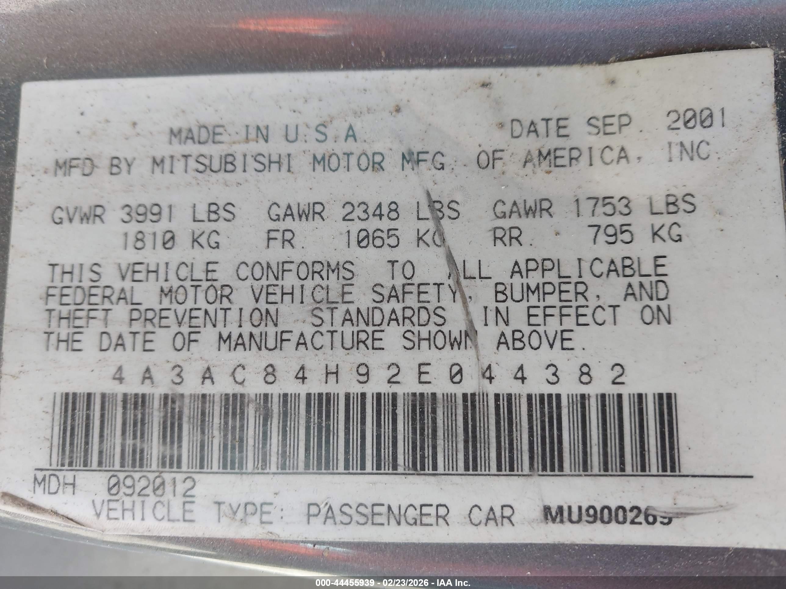 MITSUBISHI ECLIPSE image 9