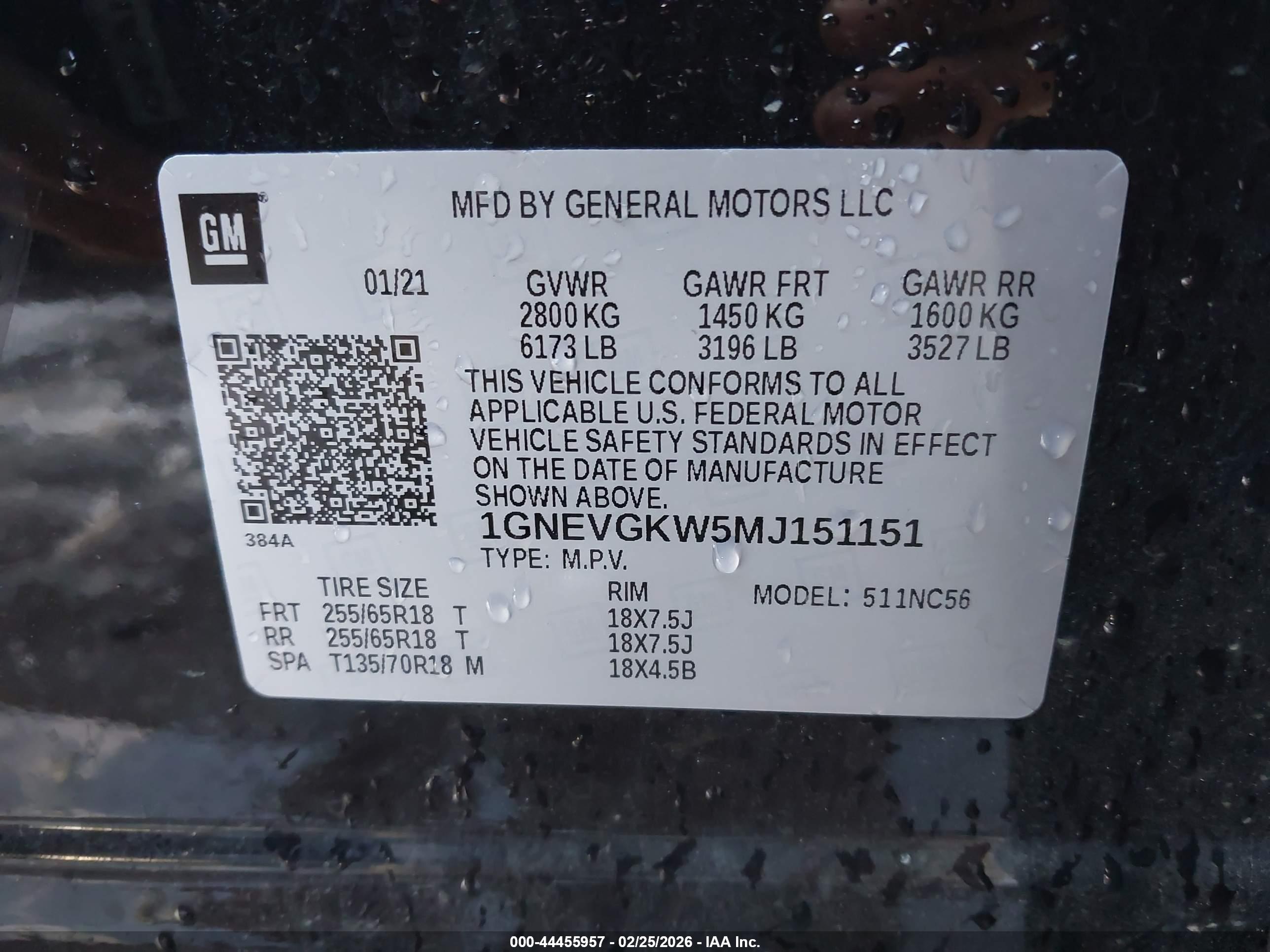 CHEVROLET TRAVERSE image 9