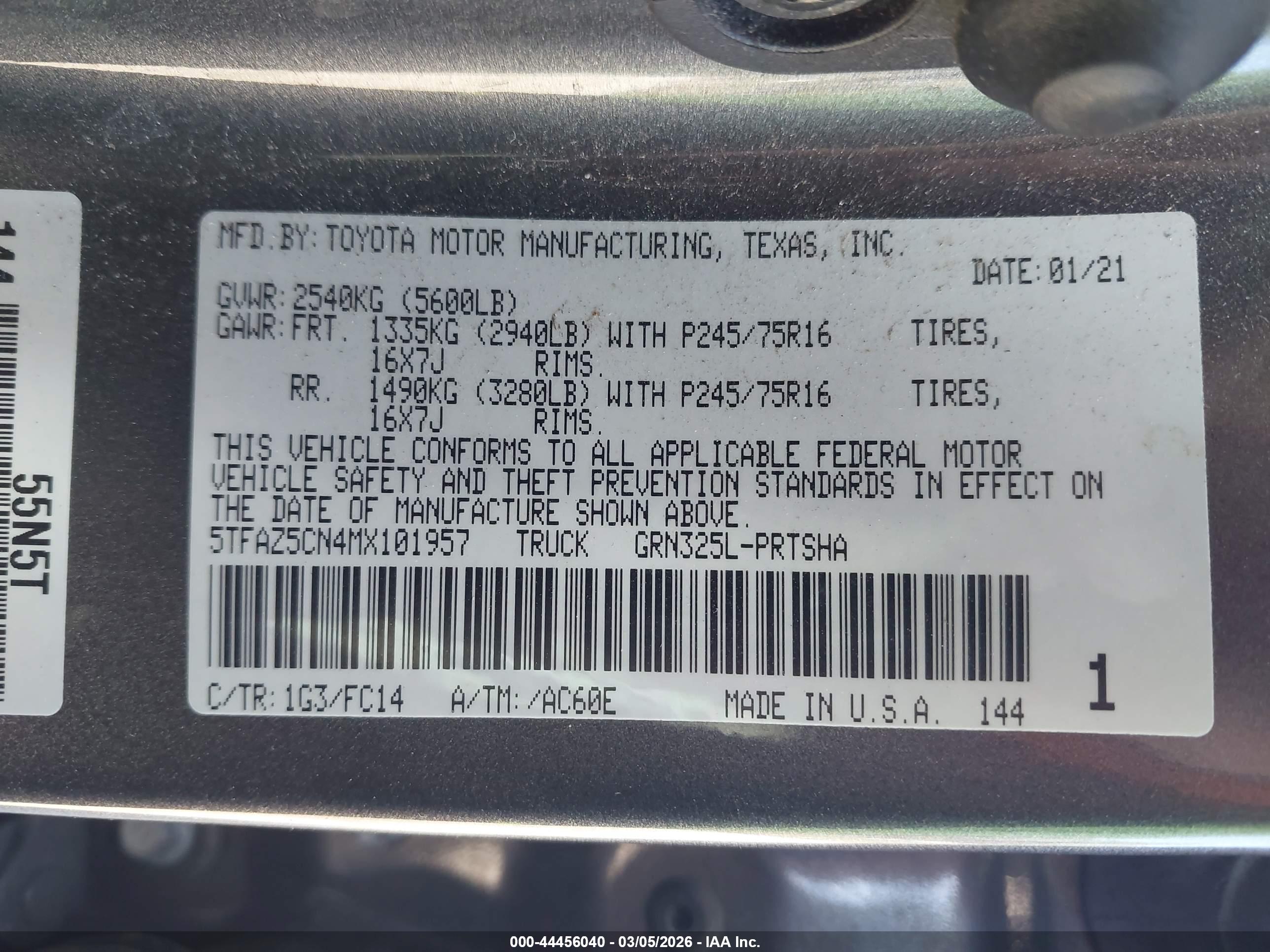 TOYOTA TACOMA image 9
