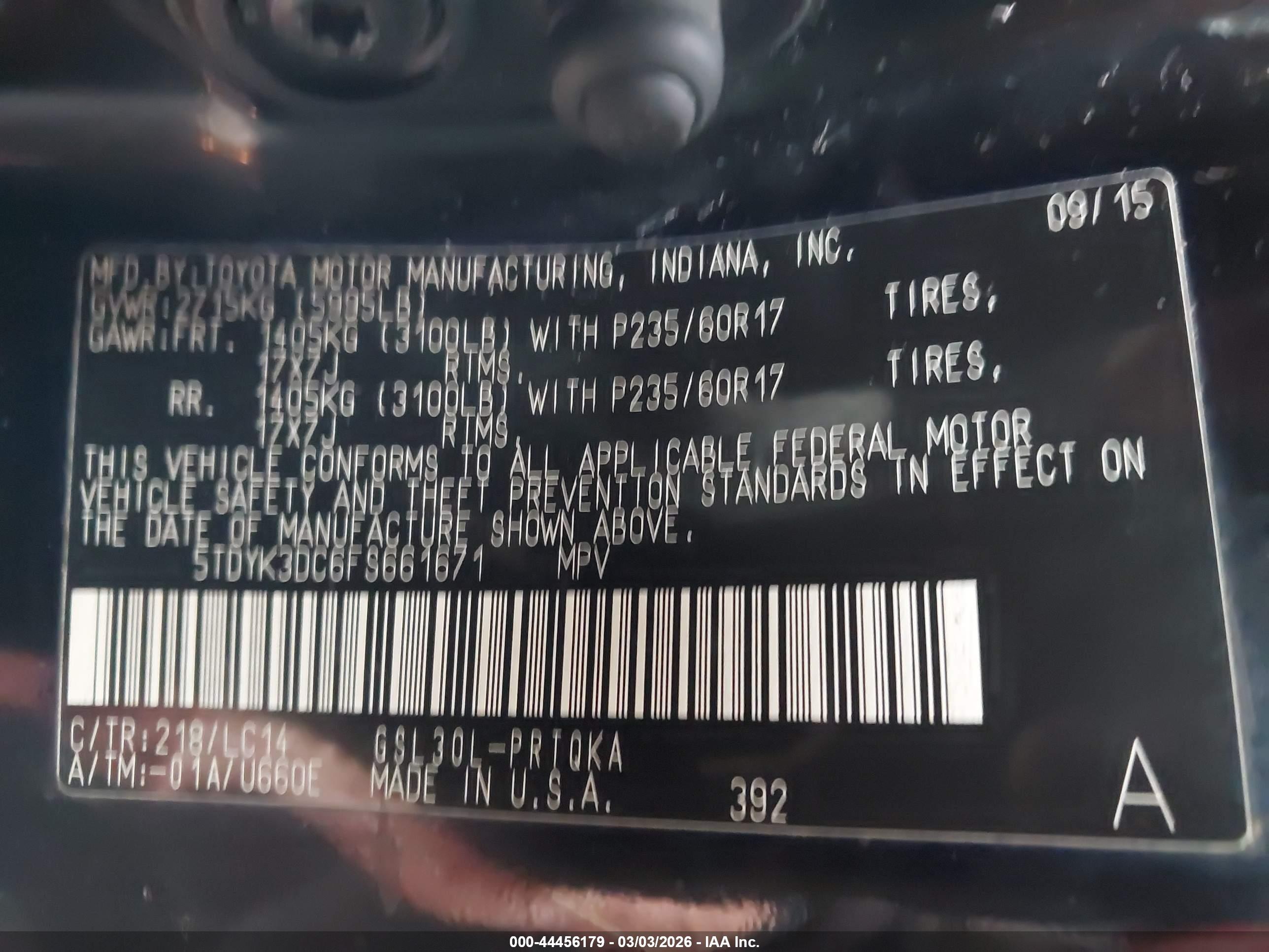 TOYOTA SIENNA image 9