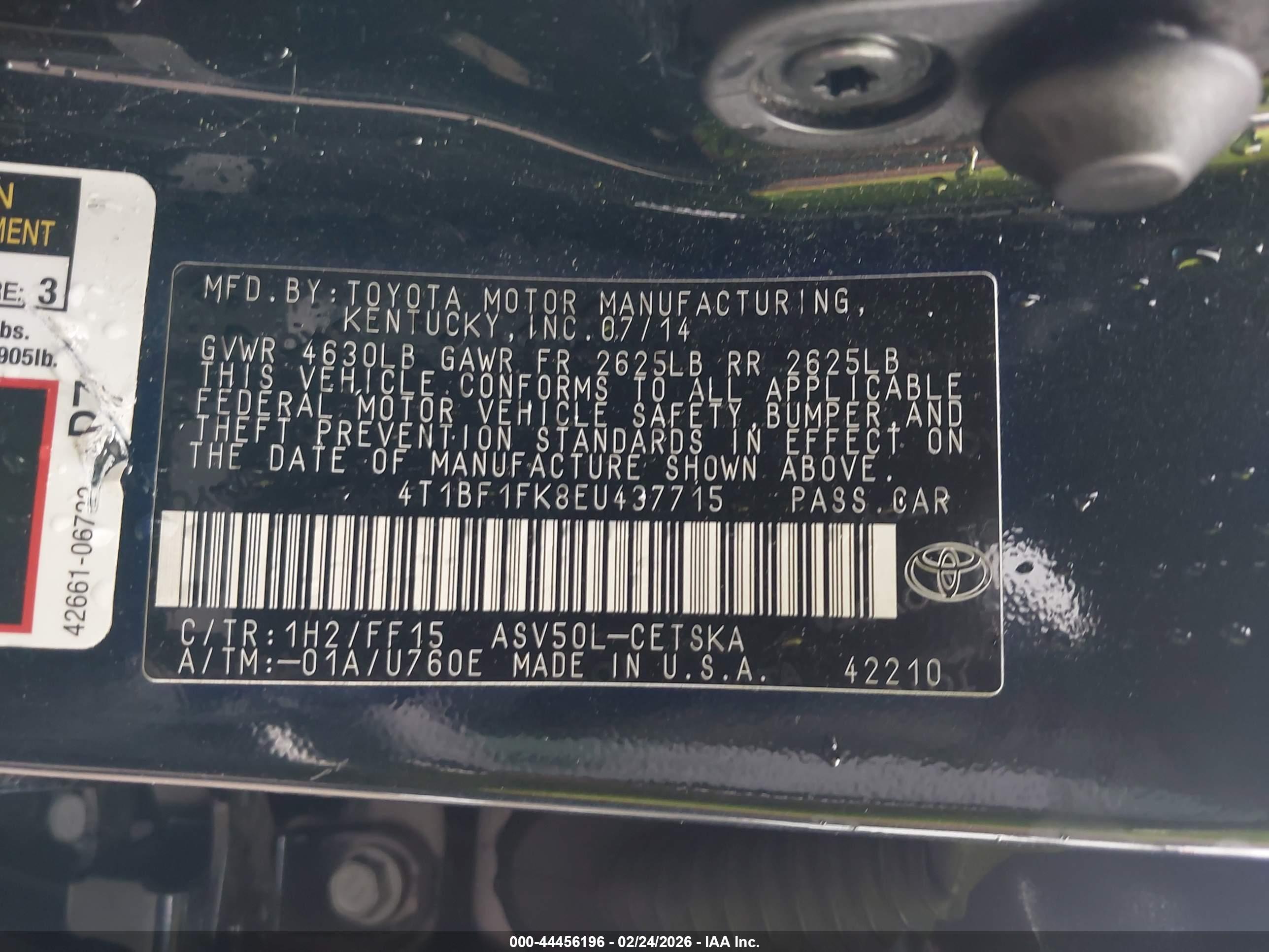 TOYOTA CAMRY image 9