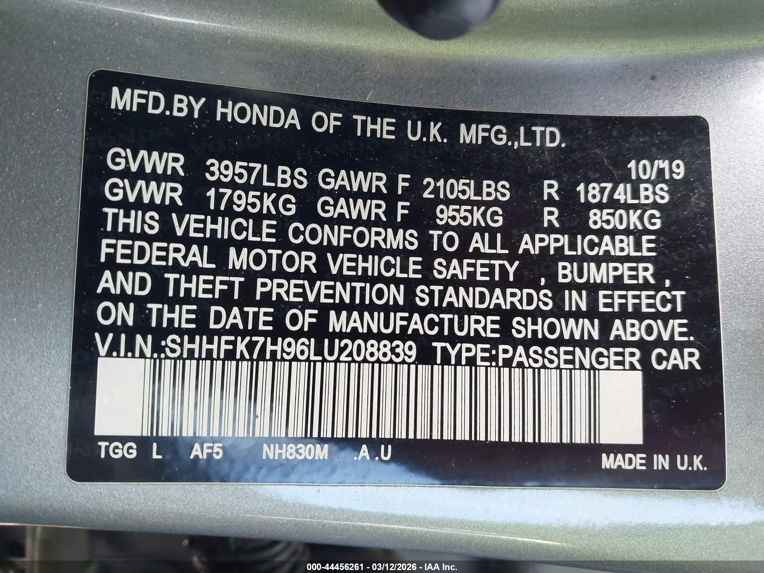 HONDA CIVIC image 9