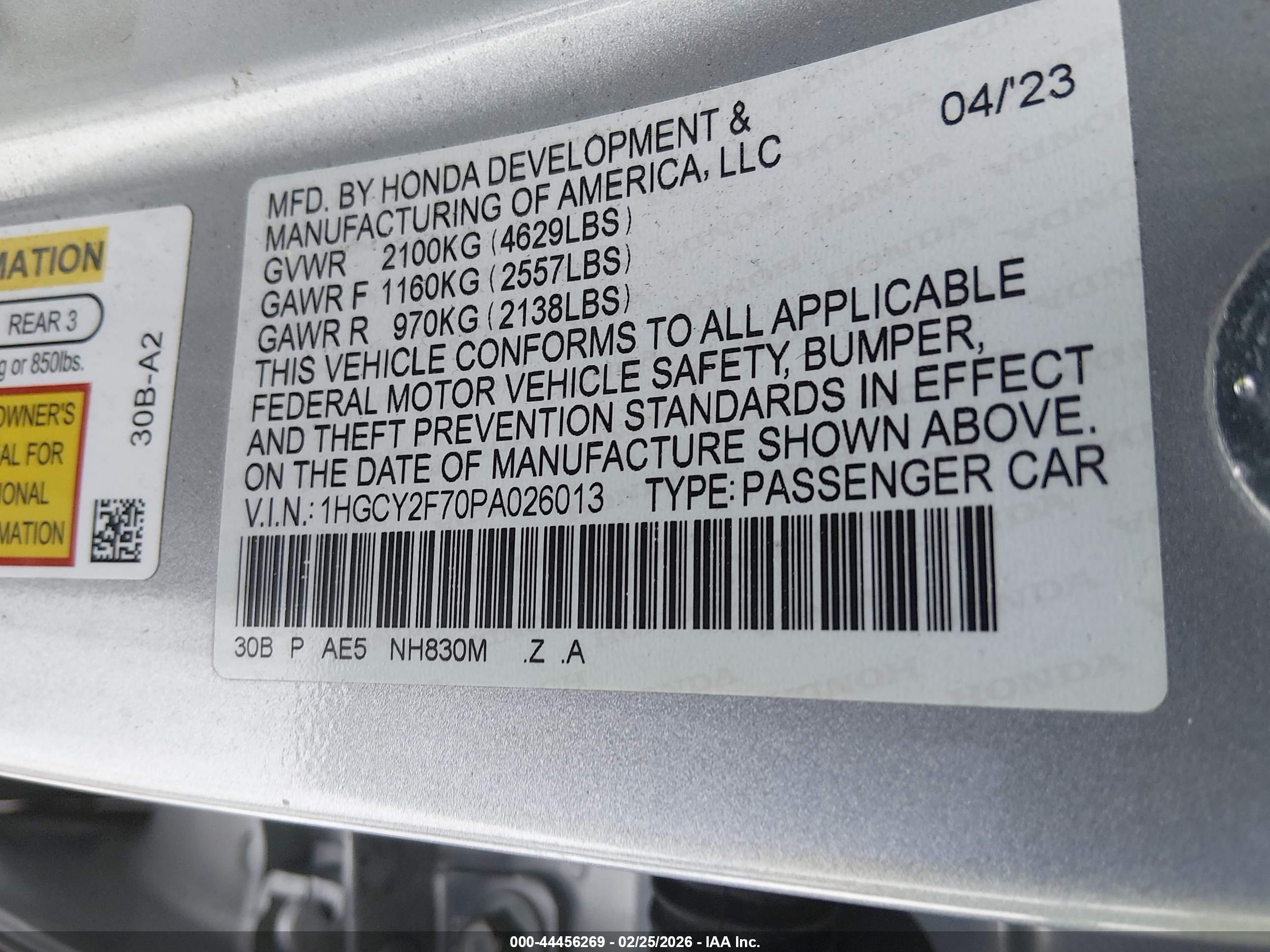 HONDA ACCORD image 9