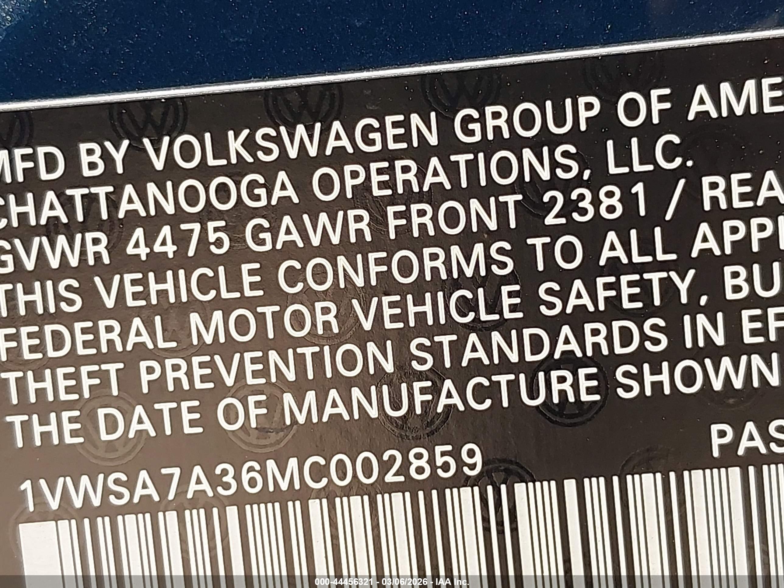 VOLKSWAGEN PASSAT image 9
