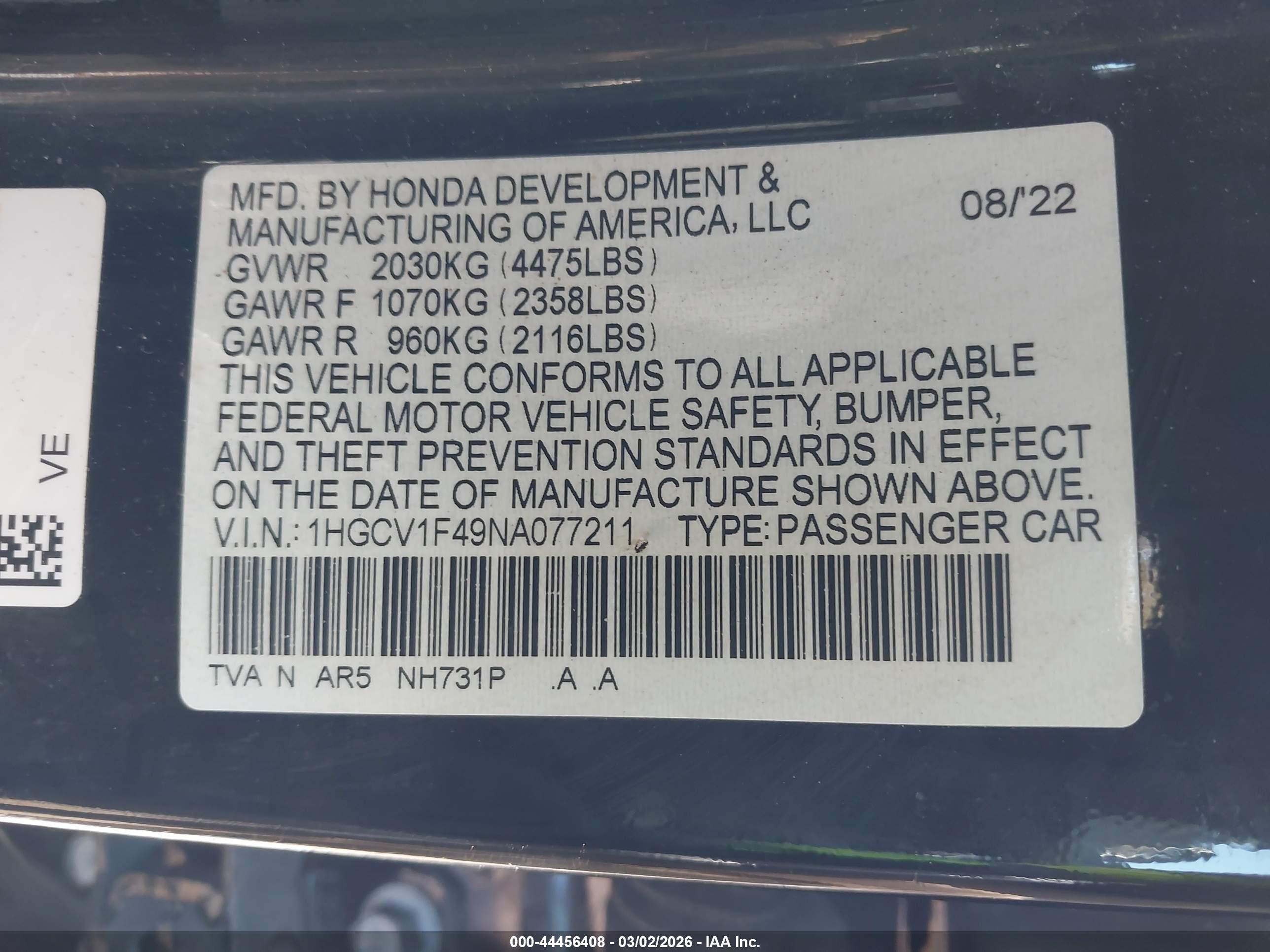 HONDA ACCORD image 9