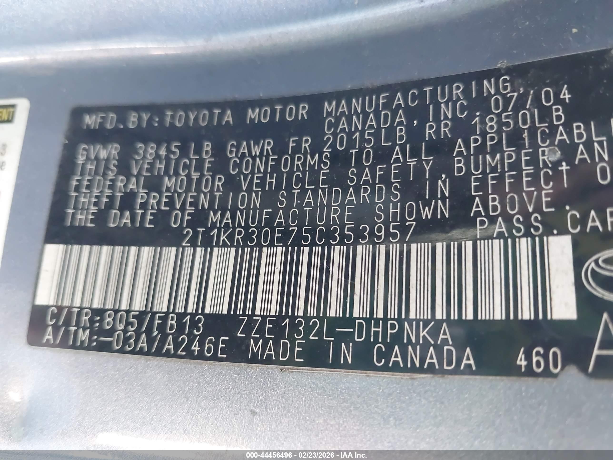 TOYOTA MATRIX image 9