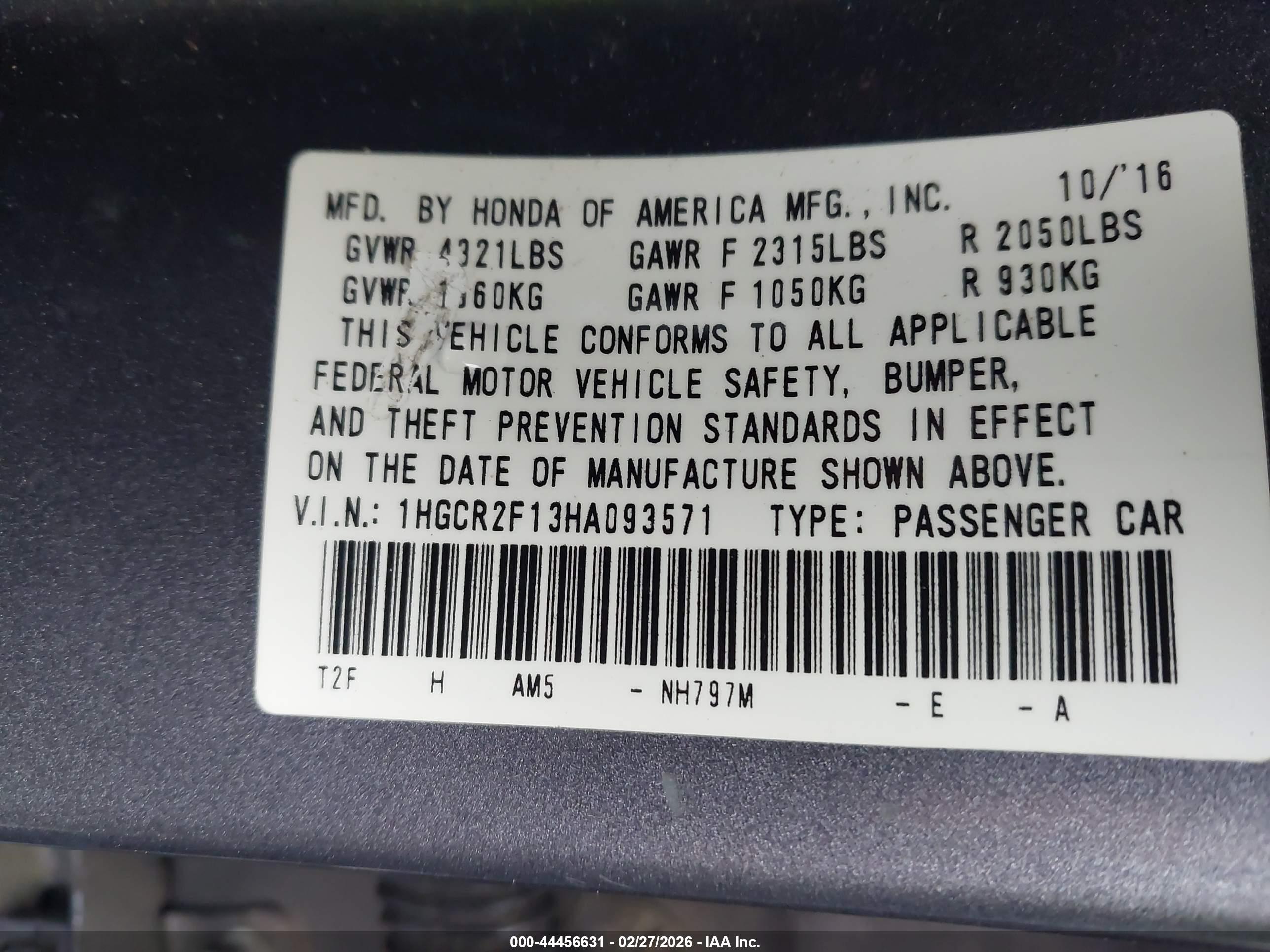 HONDA ACCORD image 9