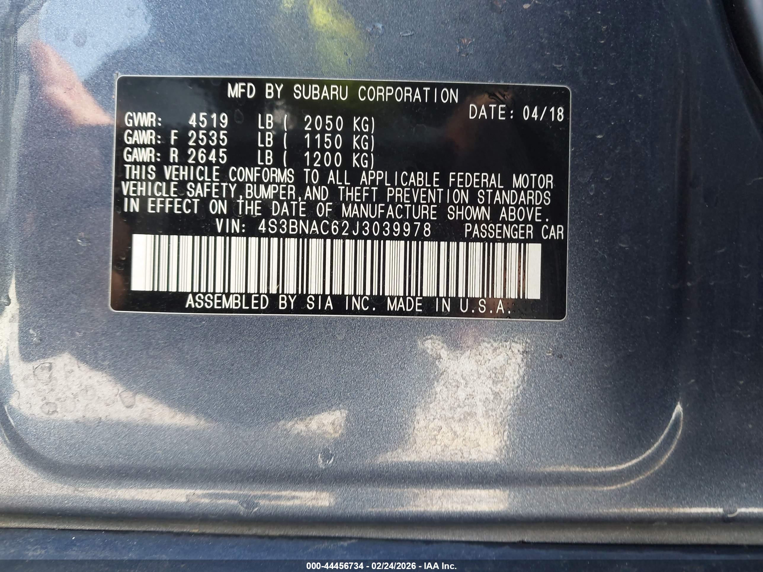 SUBARU LEGACY image 9