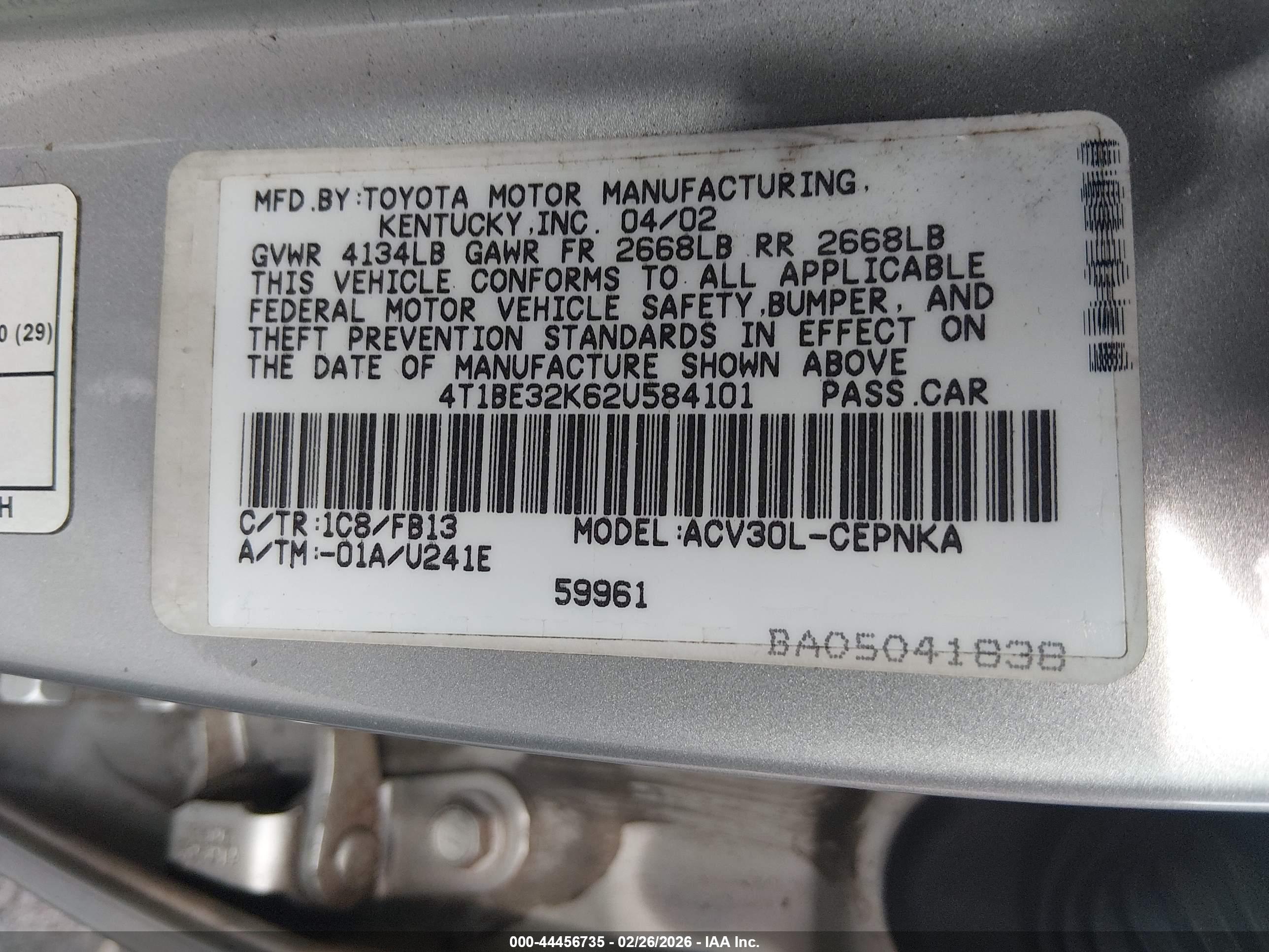 TOYOTA CAMRY image 9