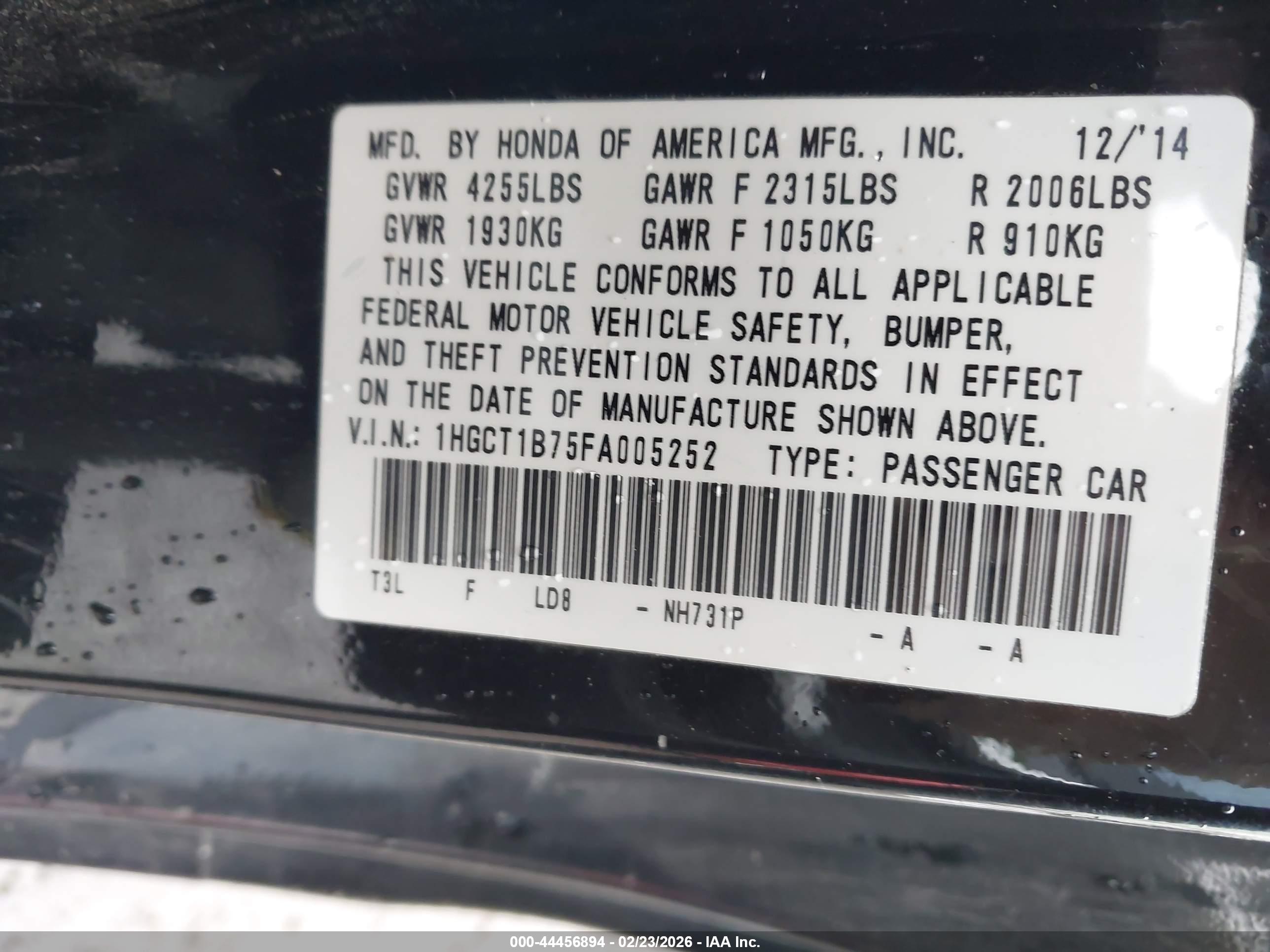 HONDA ACCORD image 9