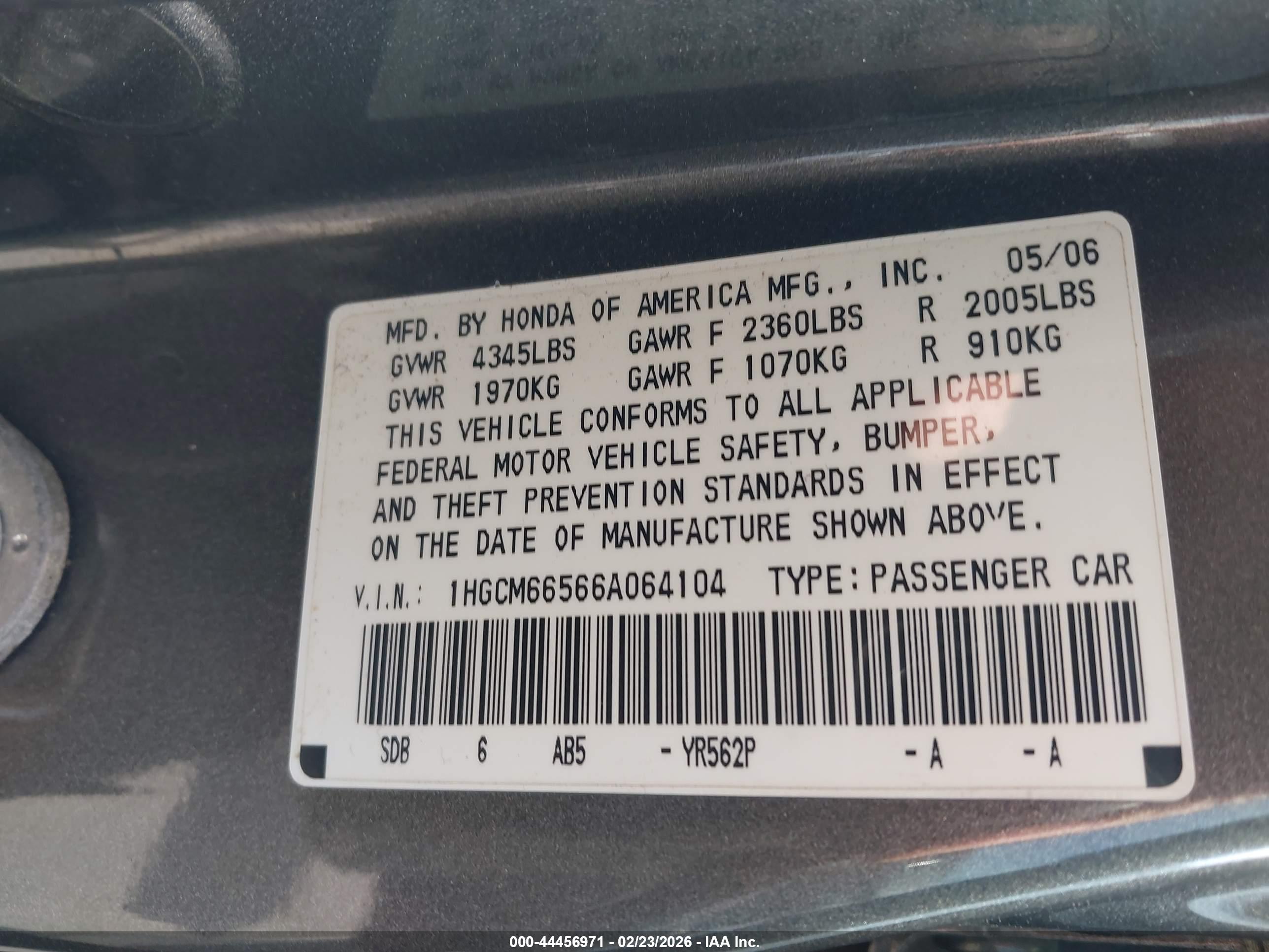HONDA ACCORD image 9