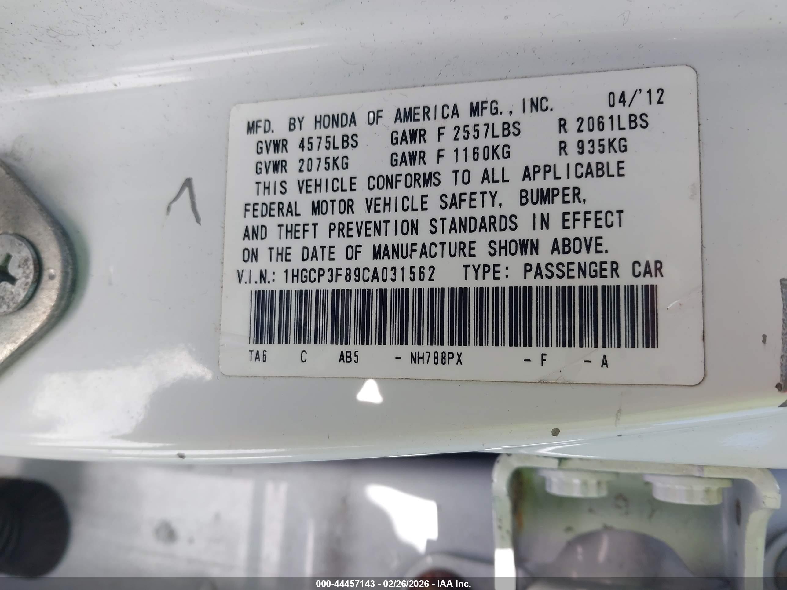 HONDA ACCORD image 9